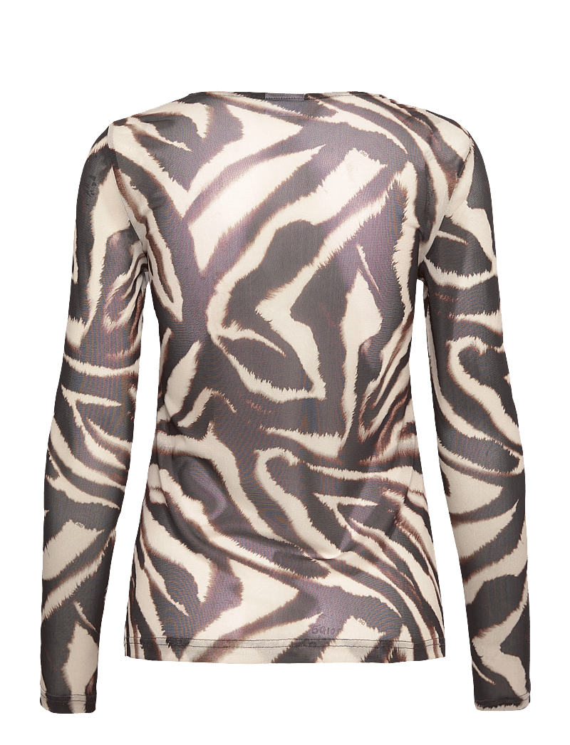 2NDDAY - 2ND Carlina - Soft Mesh - pikkade varrukatega alussärgid - java zebra - 1