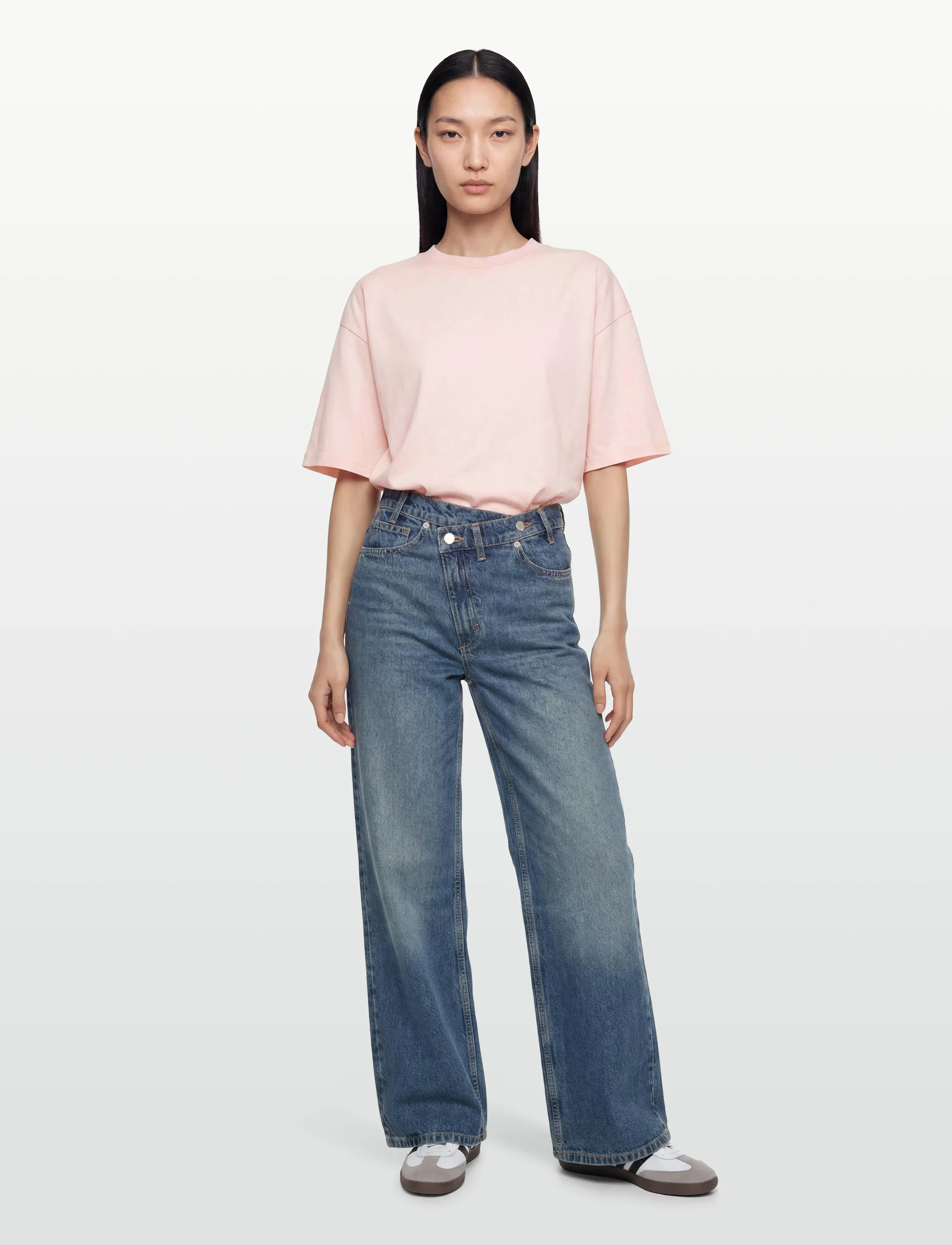 2NDDAY 2Nd Arale Tt - Overwashed Jersey, L, Coral, T-Shirts & Toppe > Kortærmede, Dame