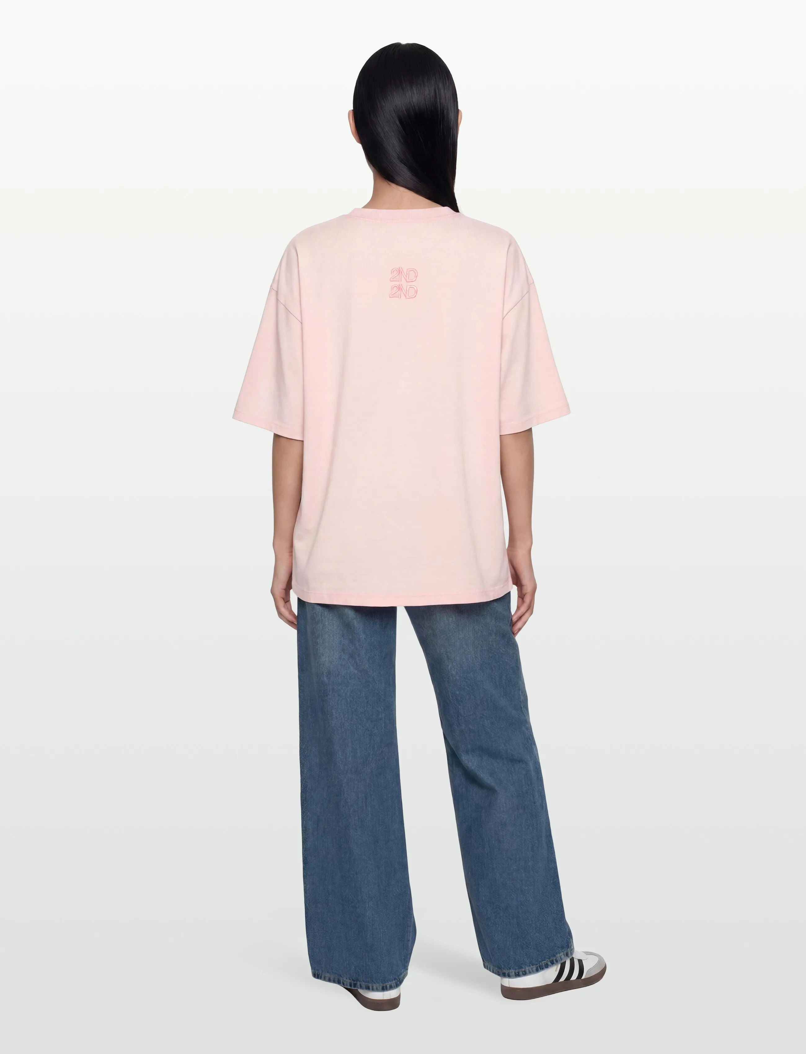 2NDDAY - 2ND Arale TT - Overwashed Jersey - t-shirts - cherry blossom - 4