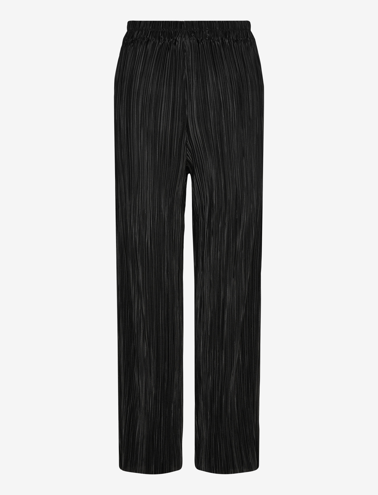 2NDDAY - 2ND Minka - Stretch Plisse - wide leg trousers - black - 2