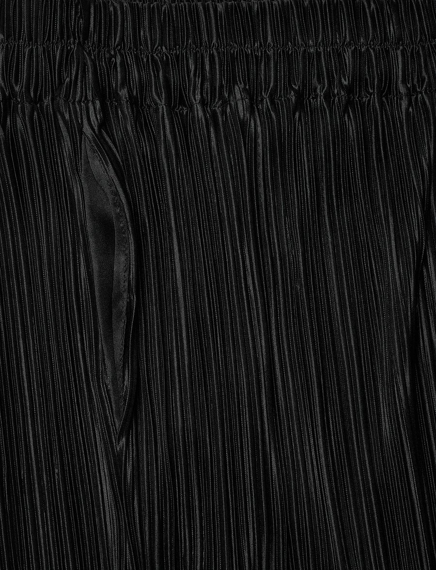 2NDDAY - 2ND Minka - Stretch Plisse - hosen mit weitem bein - black - 5