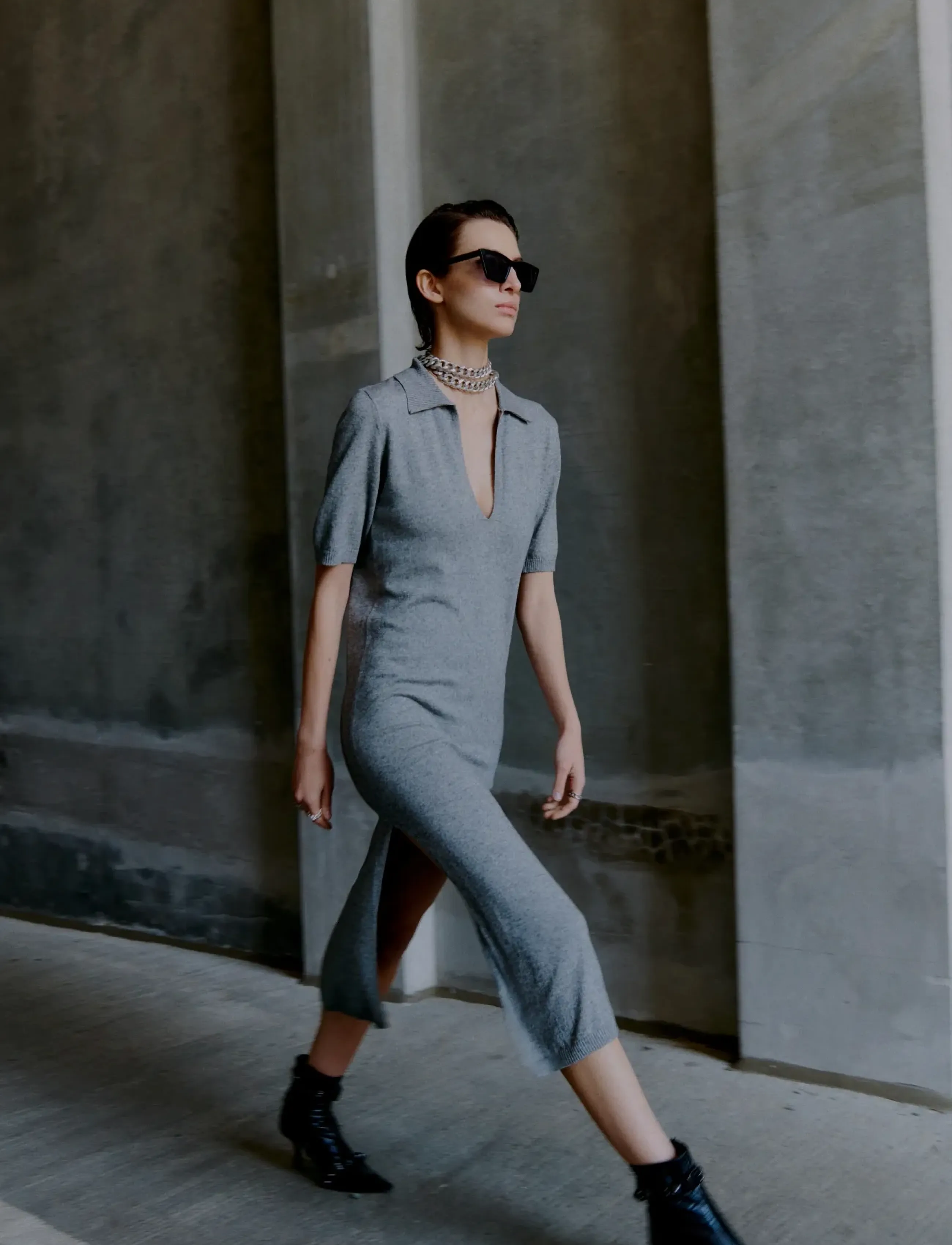 2NDDAY 2ND Paula - Soft Wool Blend - Uutuudet - LIGHT GREY MELANGE / grey