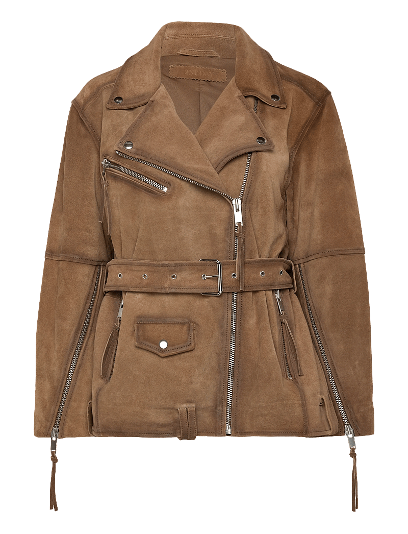 2NDDAY - 2ND Lote - Heavy Suede - forårsjakker - tobacco brown - 0