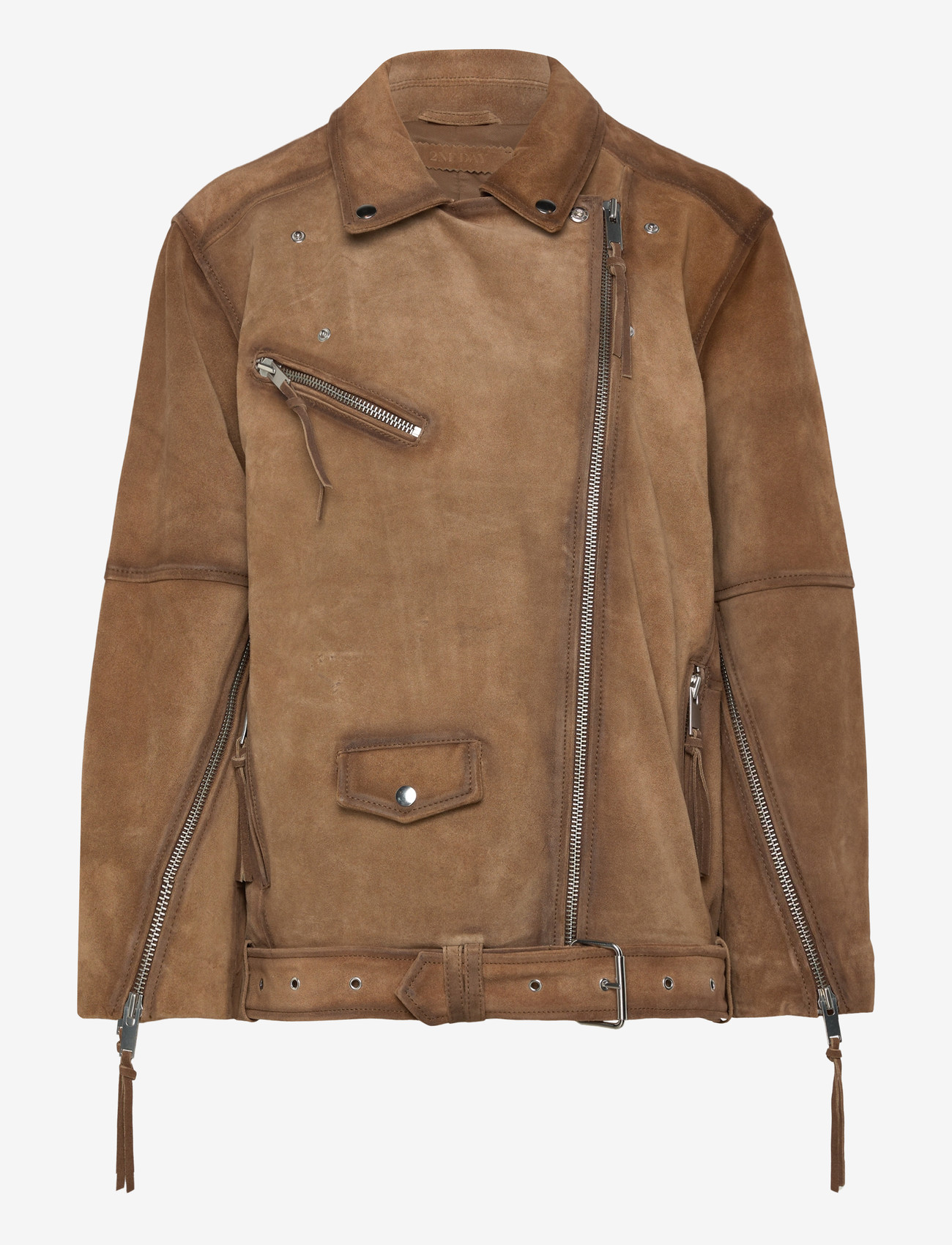 2NDDAY - 2ND Lote - Heavy Suede - forårsjakker - tobacco brown - 2