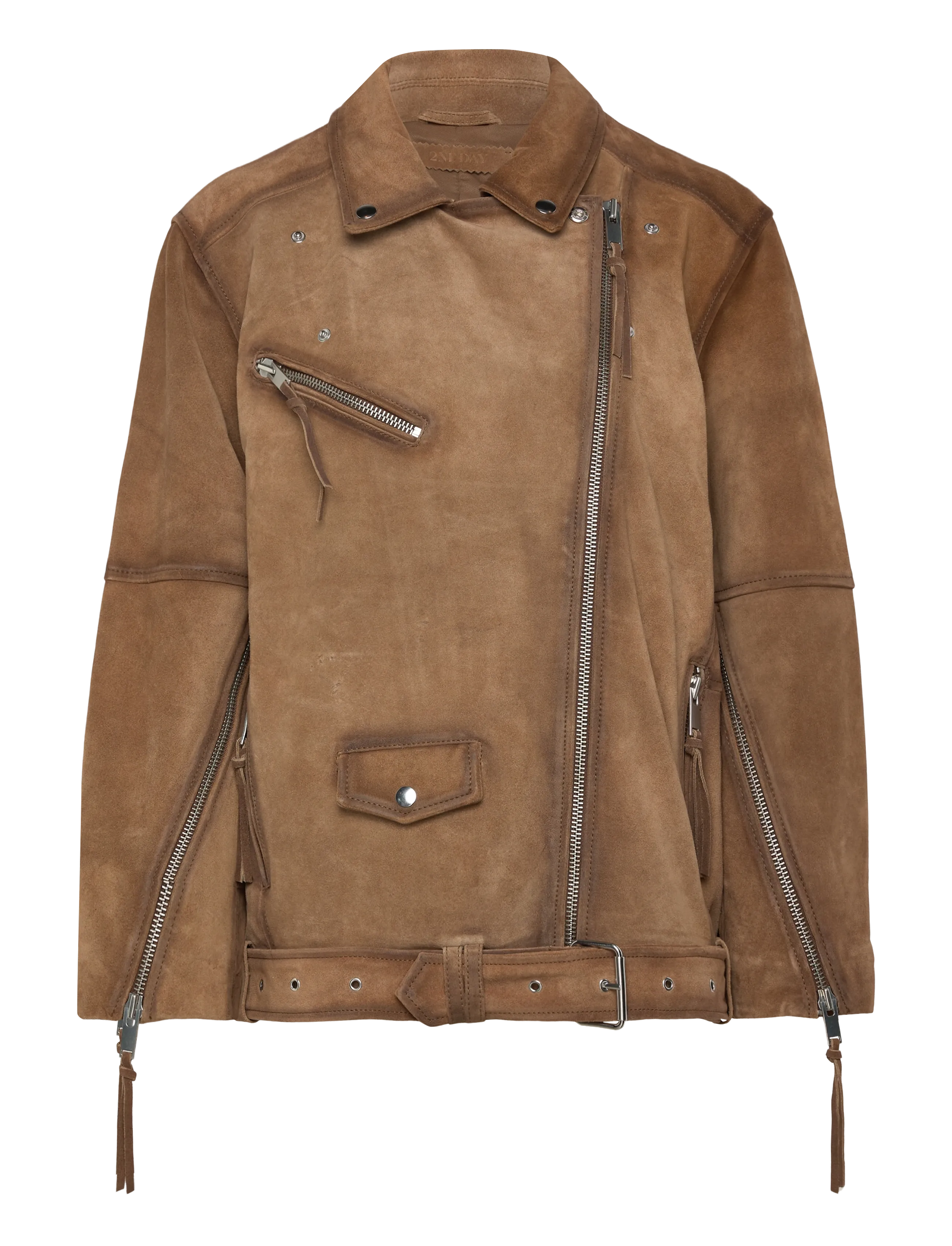 2NDDAY - 2ND Lote - Heavy Suede - odinės striukės - tobacco brown - 3