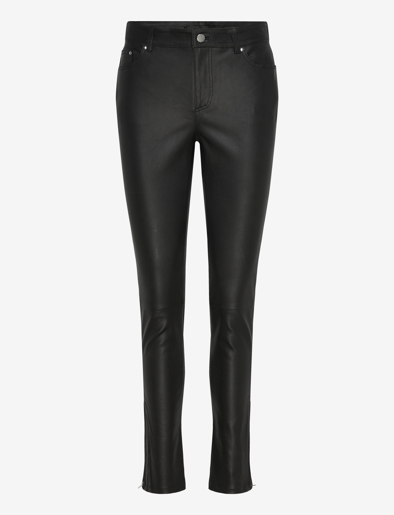 2NDDAY - 2ND Liljan - Refined Stretch Leathe - slim fit hosen - black - 1