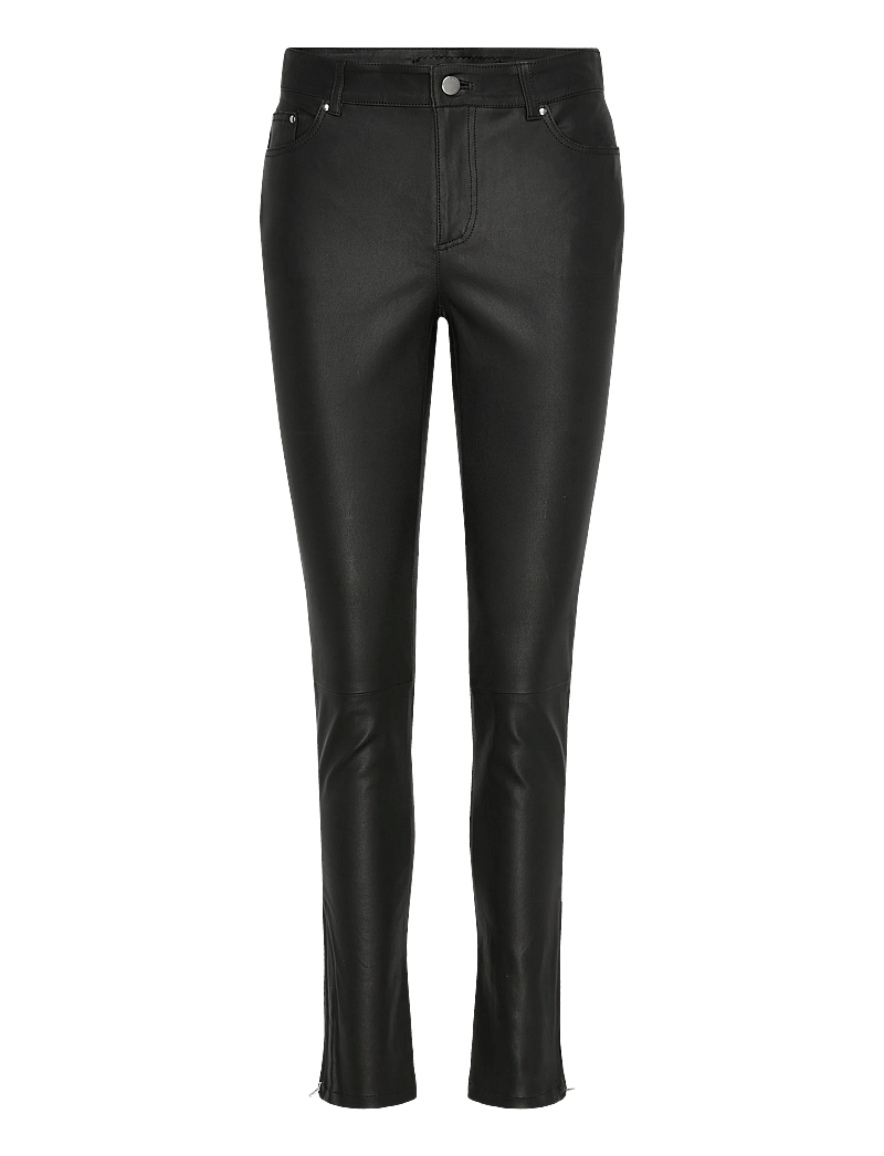 2NDDAY - 2ND Liljan - Refined Stretch Leathe - slim fit hosen - black - 1