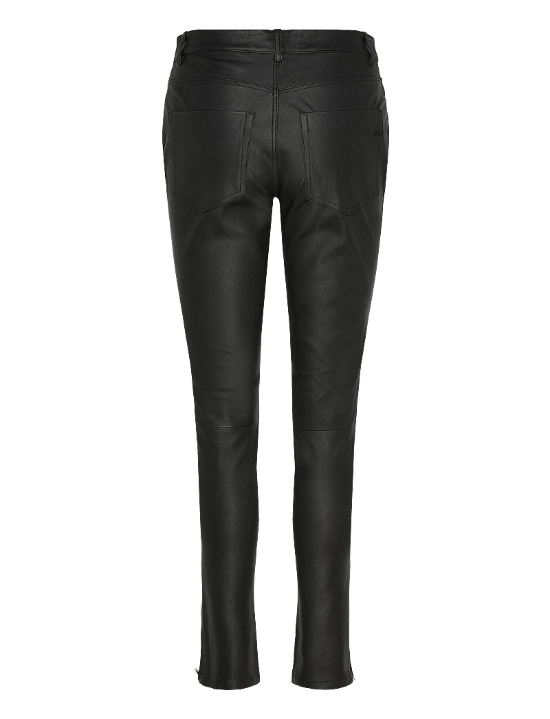 2NDDAY - 2ND Liljan - Refined Stretch Leathe - slim fit hosen - black - 2
