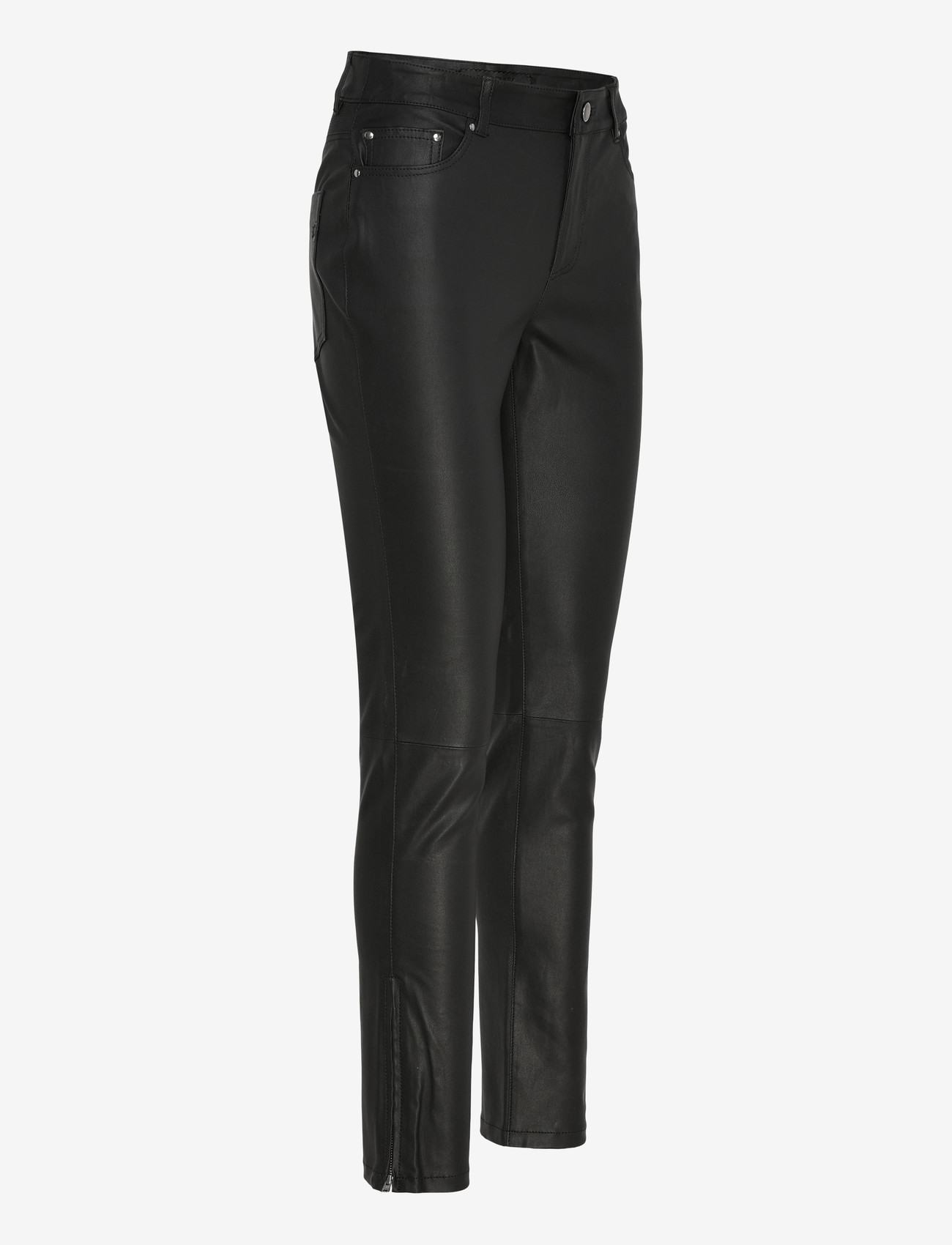 2NDDAY - 2ND Liljan - Refined Stretch Leathe - slim fit hosen - black - 3