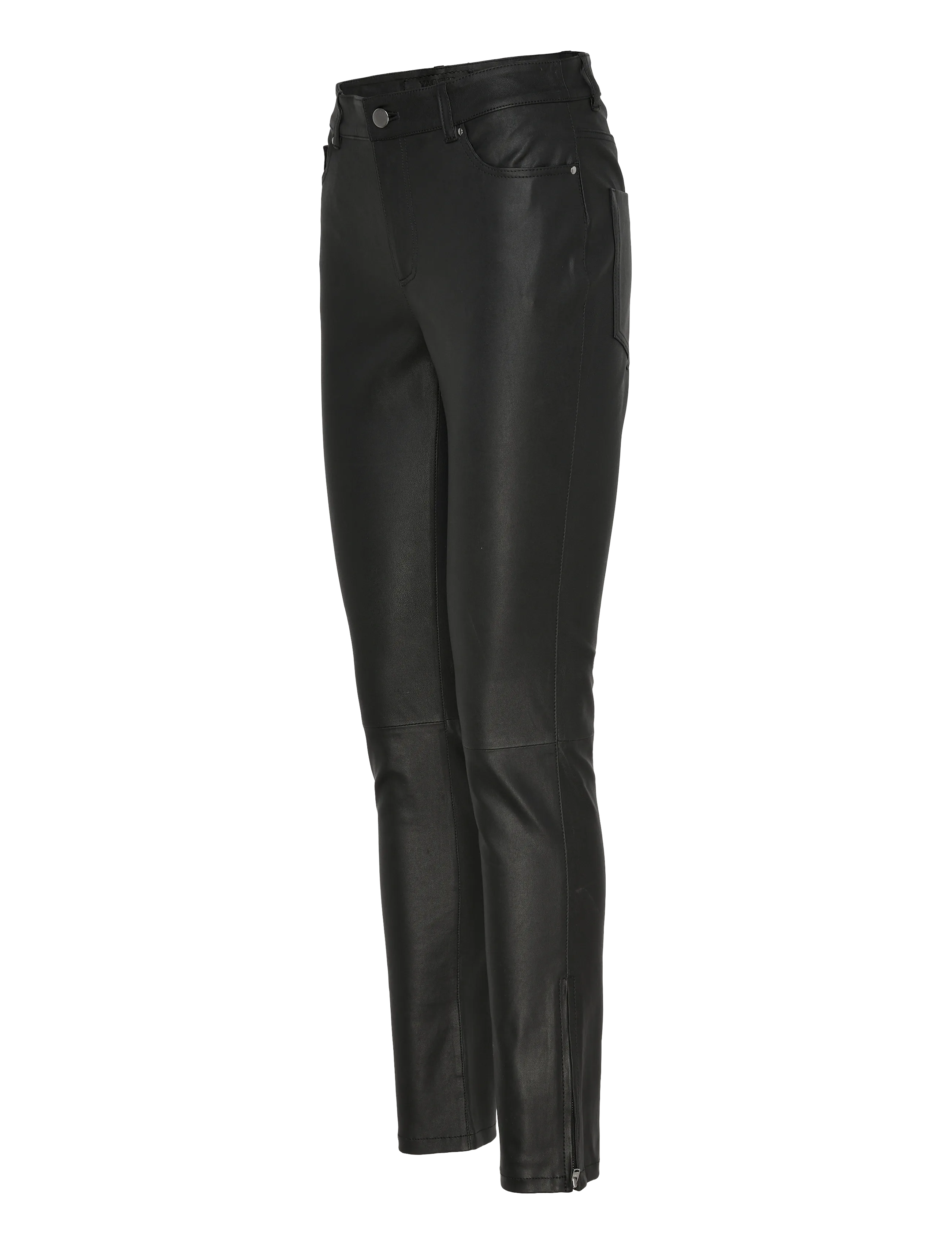 2NDDAY - 2ND Liljan - Refined Stretch Leathe - slim fit bukser - black - 4