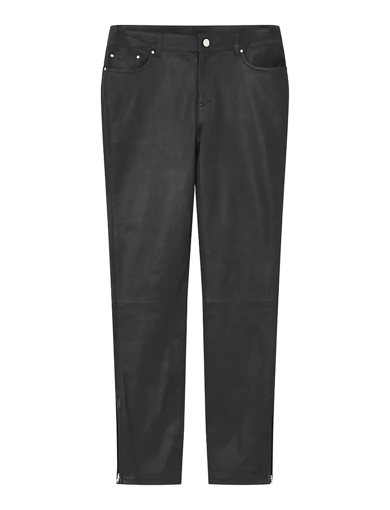 2NDDAY - 2ND Liljan - Refined Stretch Leathe - slim fit bukser - black - 5