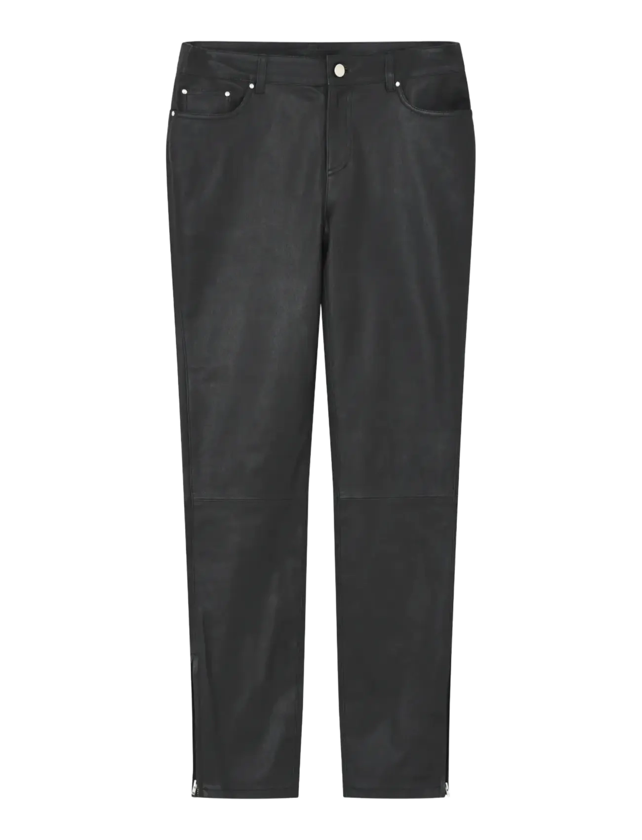 2NDDAY - 2ND Liljan - Refined Stretch Leathe - slim fit bukser - black - 5
