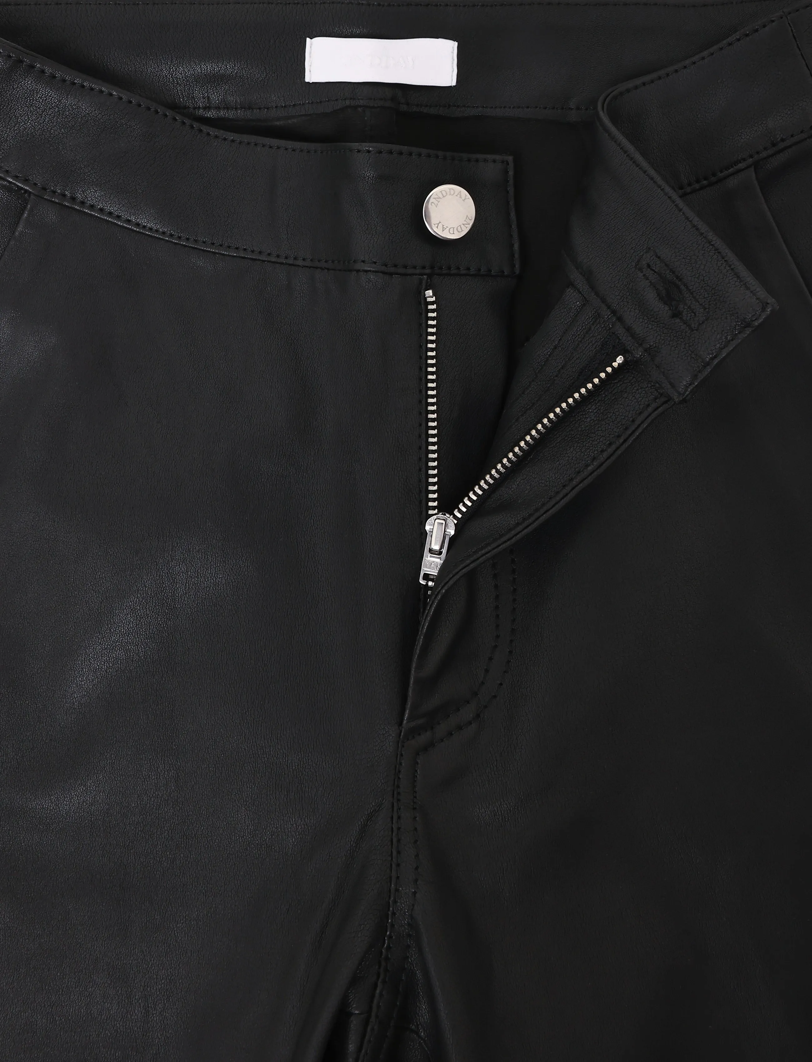 2NDDAY - 2ND Leya - Refined Stretch Leather - premium-styles - black - 4