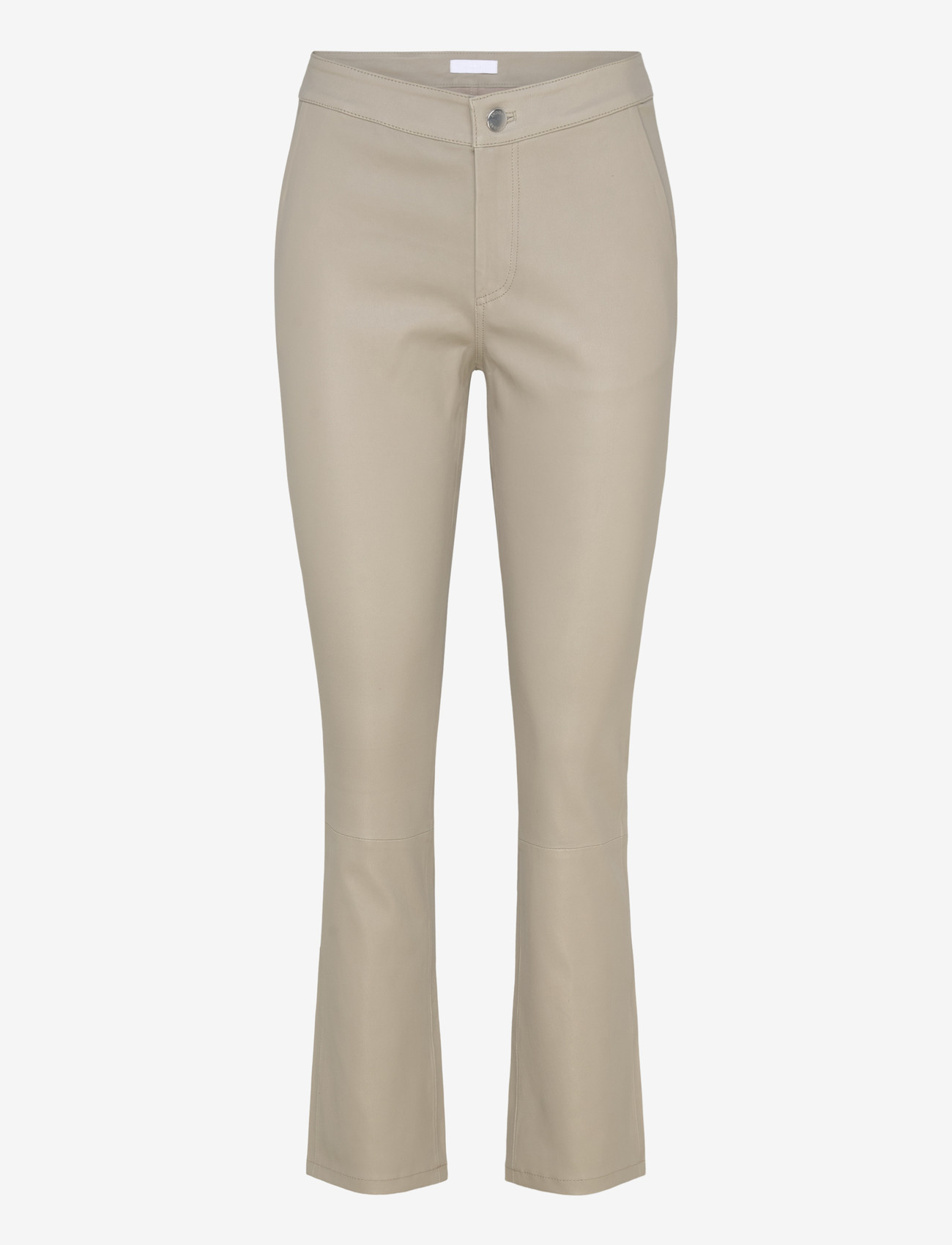 2NDDAY - 2ND Leya - Refined Stretch Leather - læderbukser - plaza taupe - 1