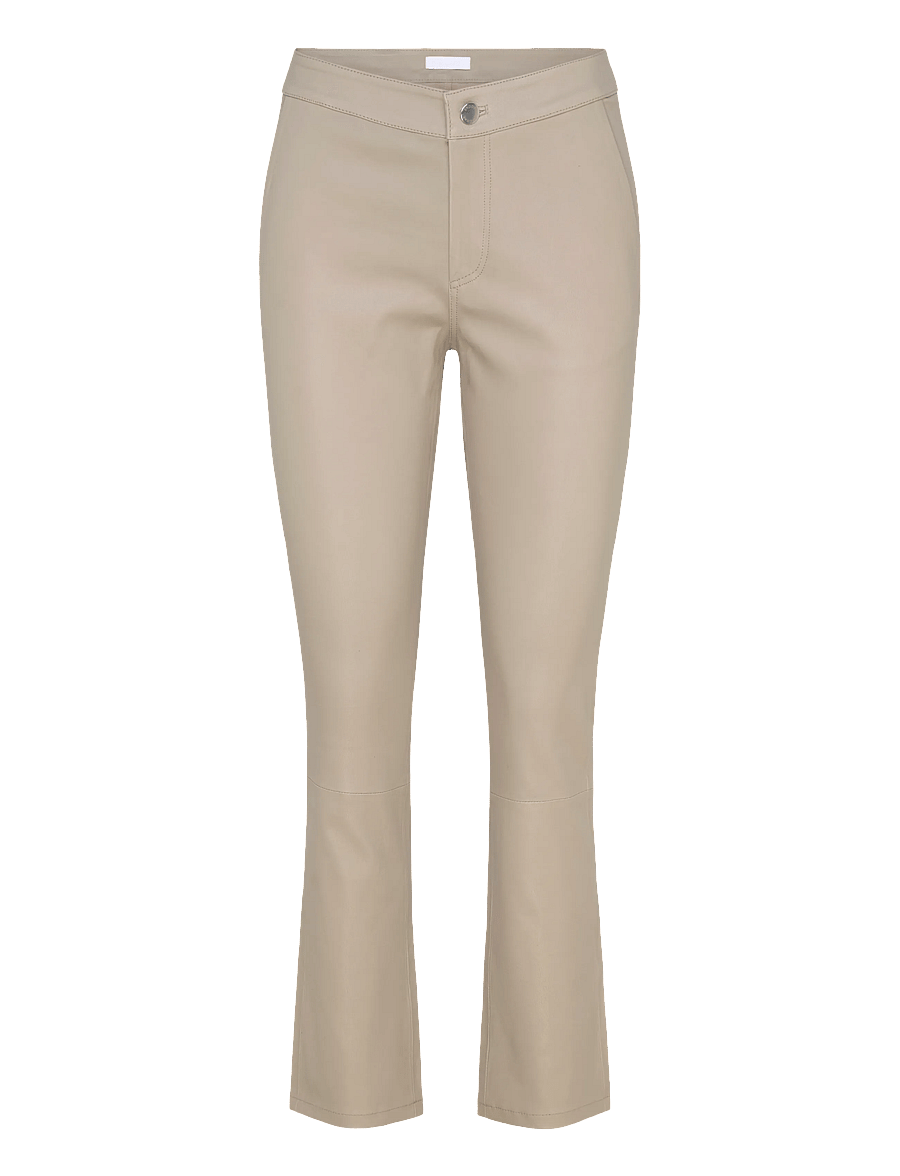 2NDDAY - 2ND Leya - Refined Stretch Leather - skinnbyxor - plaza taupe - 1