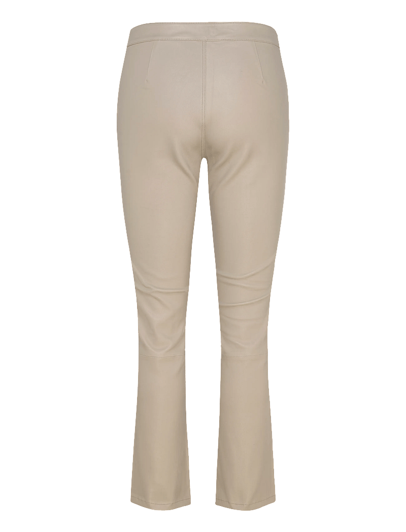 2NDDAY - 2ND Leya - Refined Stretch Leather - læderbukser - plaza taupe - 2