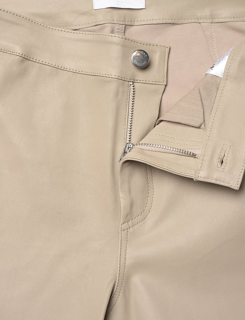 2NDDAY - 2ND Leya - Refined Stretch Leather - læderbukser - plaza taupe - 5