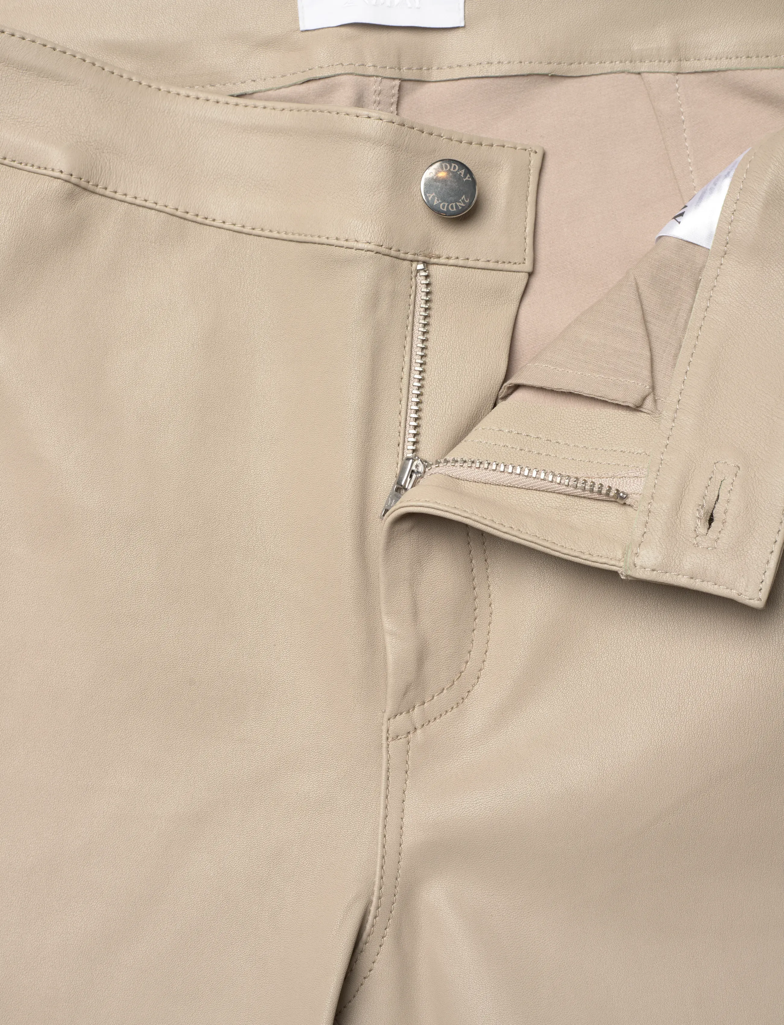 2NDDAY - 2ND Leya - Refined Stretch Leather - leather trousers - plaza taupe - 5