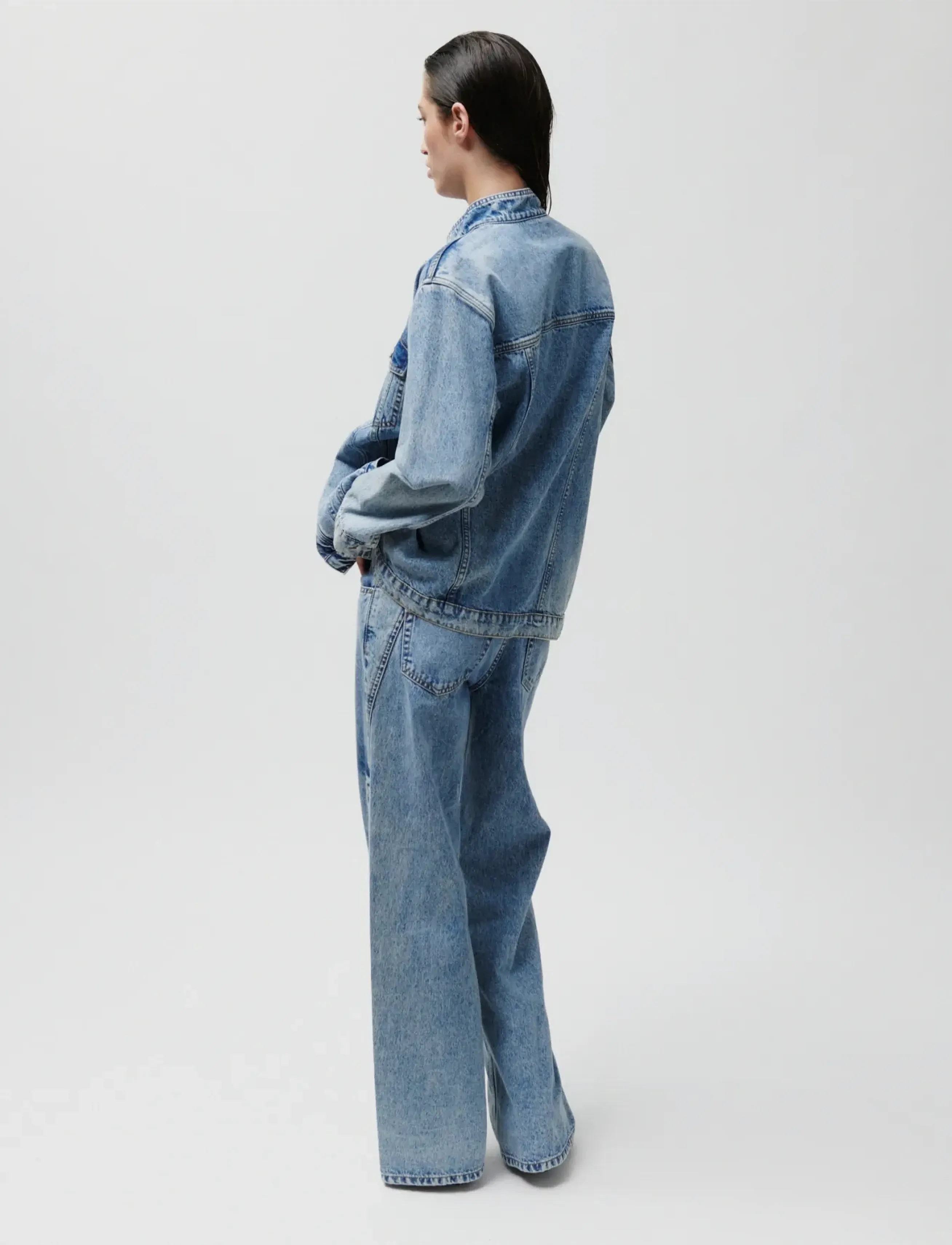 2NDDAY - 2ND Alanna - Summer Blue Denim - spring jackets - mid blue - 3