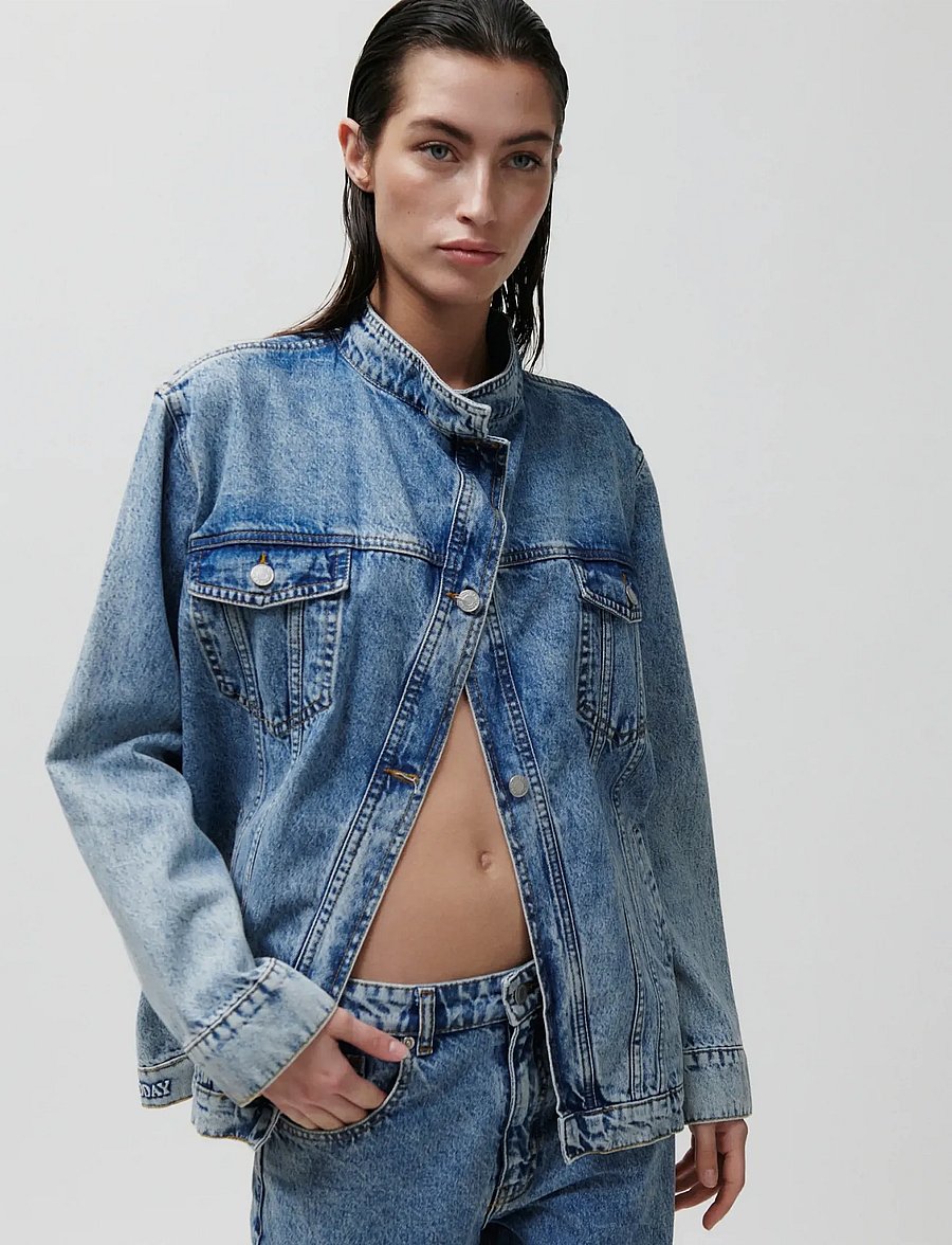 2NDDAY - 2ND Alanna - Summer Blue Denim - denim jackets - mid blue - 4