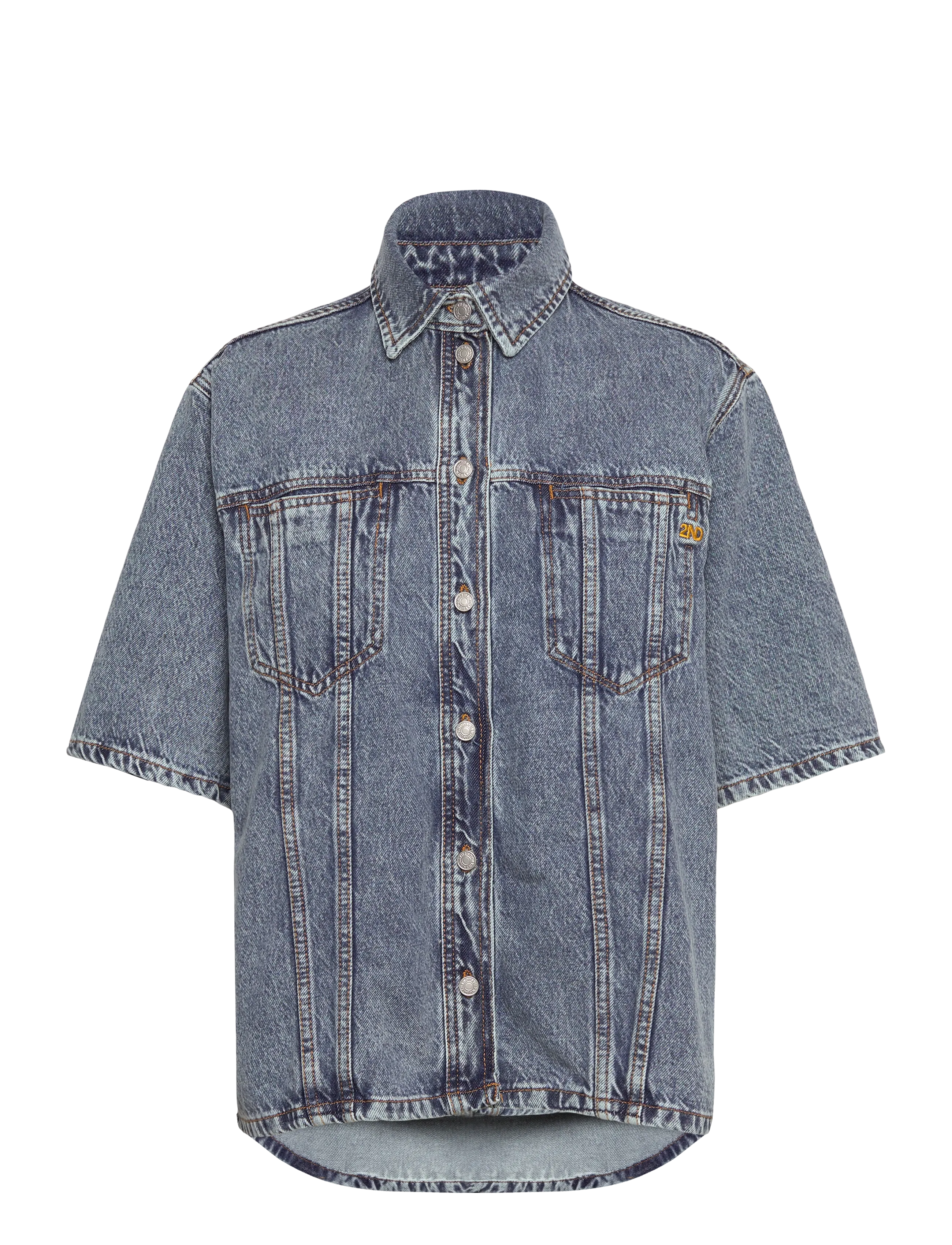 2NDDAY 2ND Fayen - Summer Blue Denim - Tøj - MID BLUE / blue