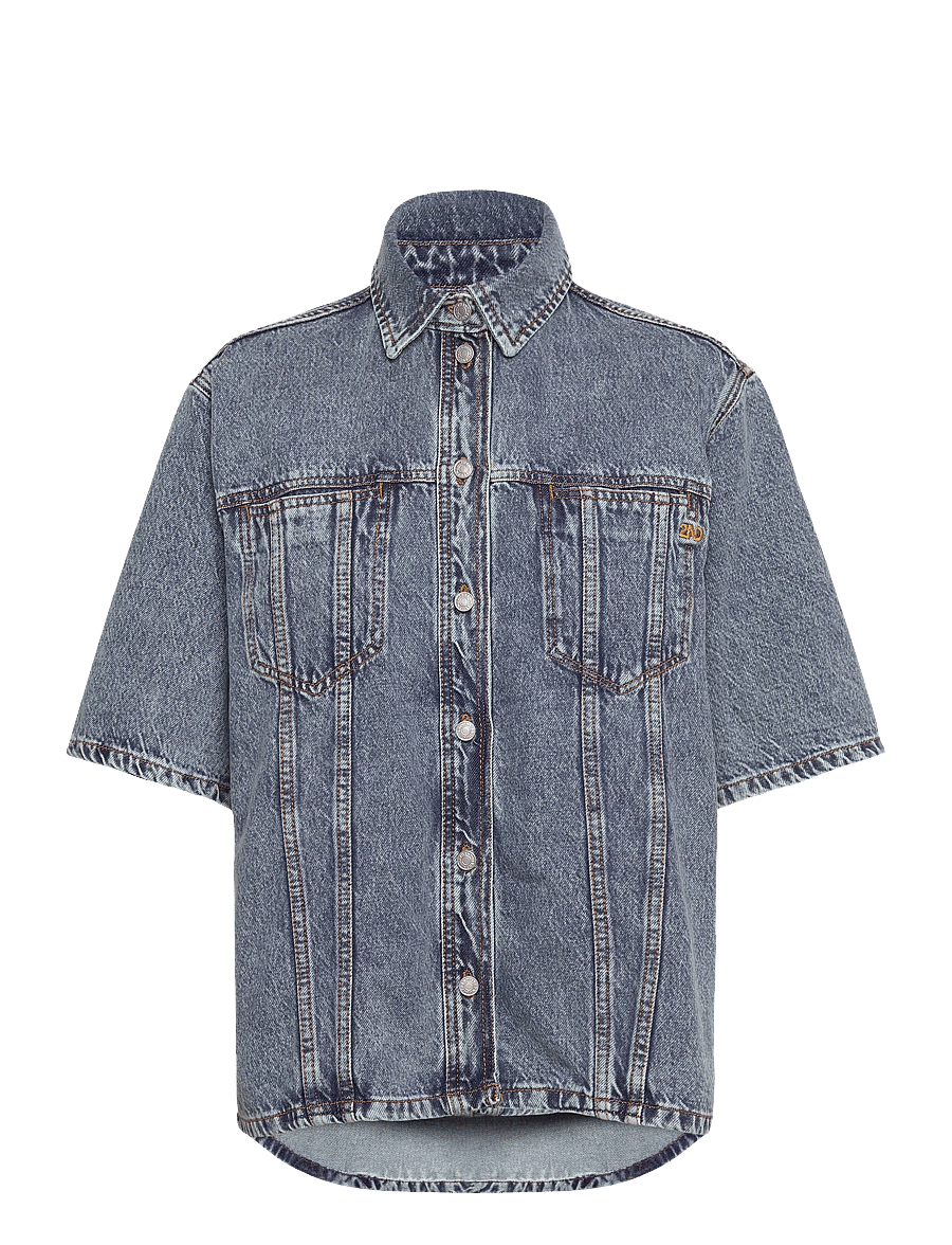 2NDDAY - 2ND Fayen - Summer Blue Denim - denimskjorter - mid blue - 0