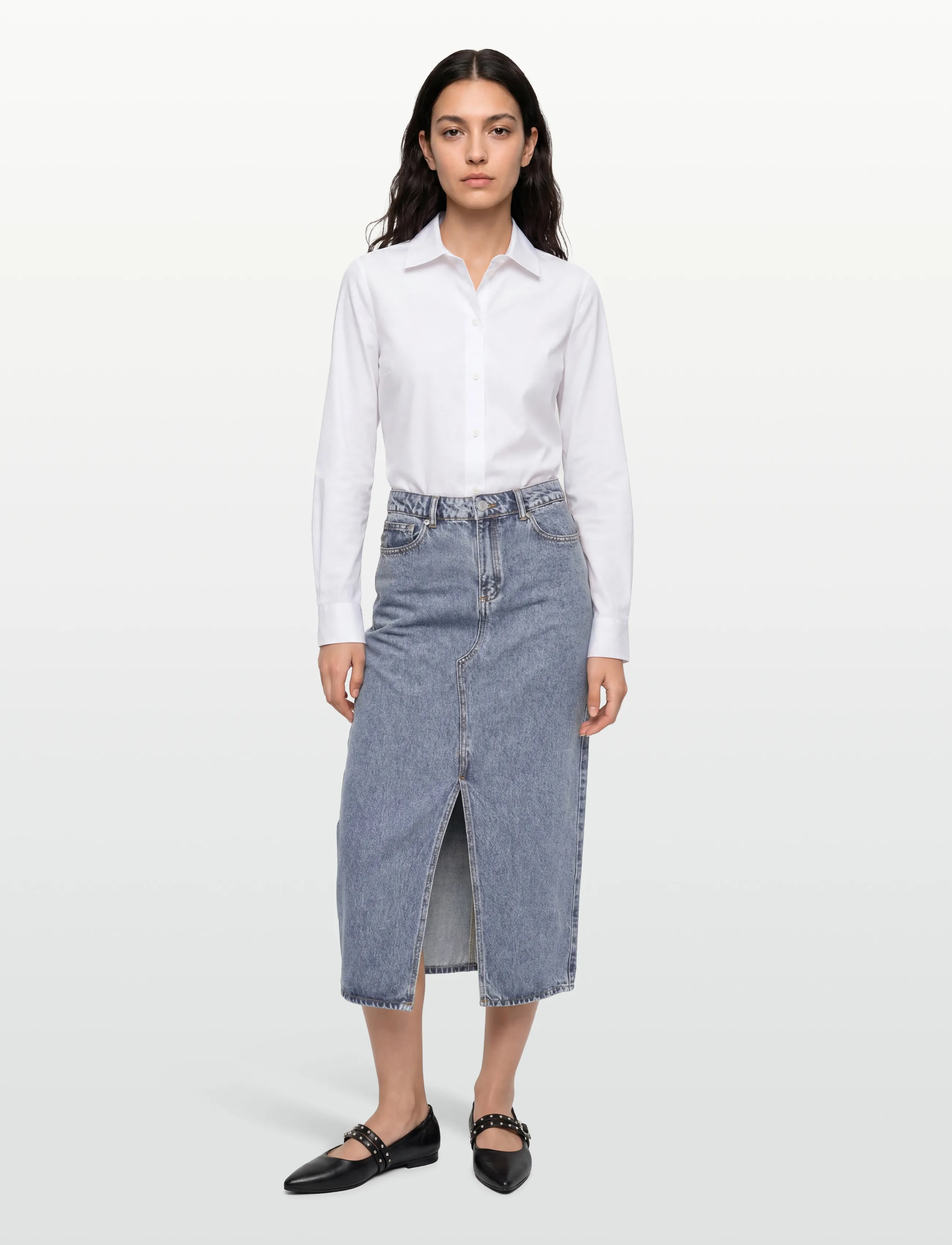 2NDDAY 2Nd Larchy Summer Blue Denim, 36, Designer, Blau - Maxi Röcke, Frauen