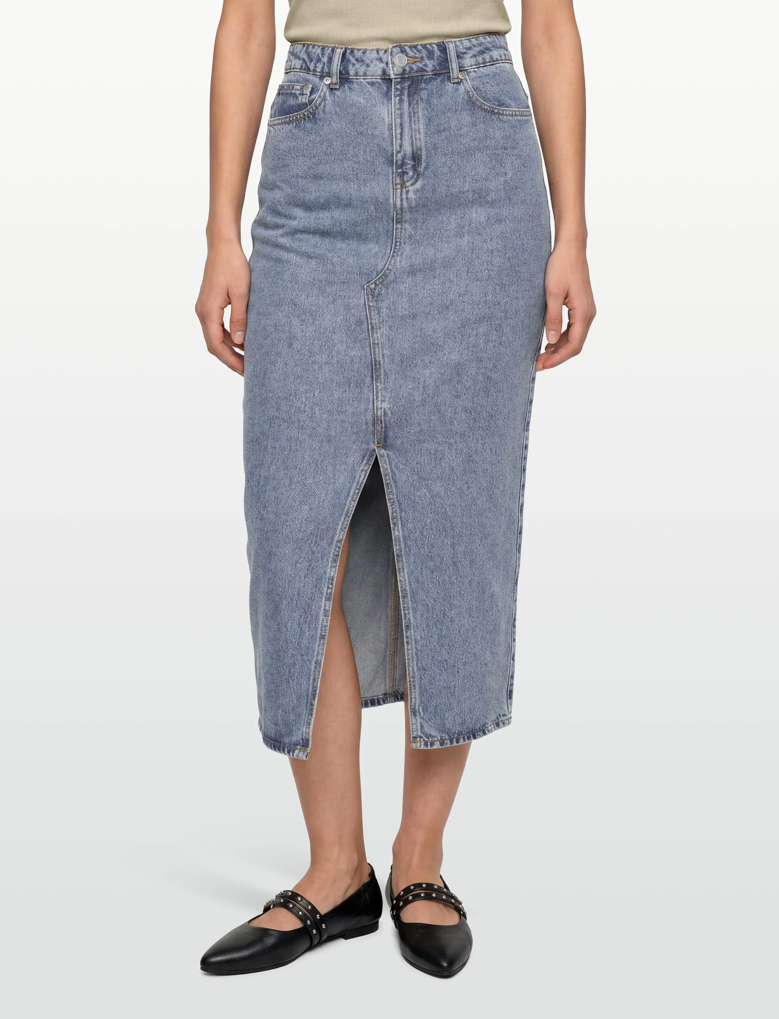 2NDDAY - 2ND Larchy - Summer Blue Denim - jeanskjolar - mid blue - 3
