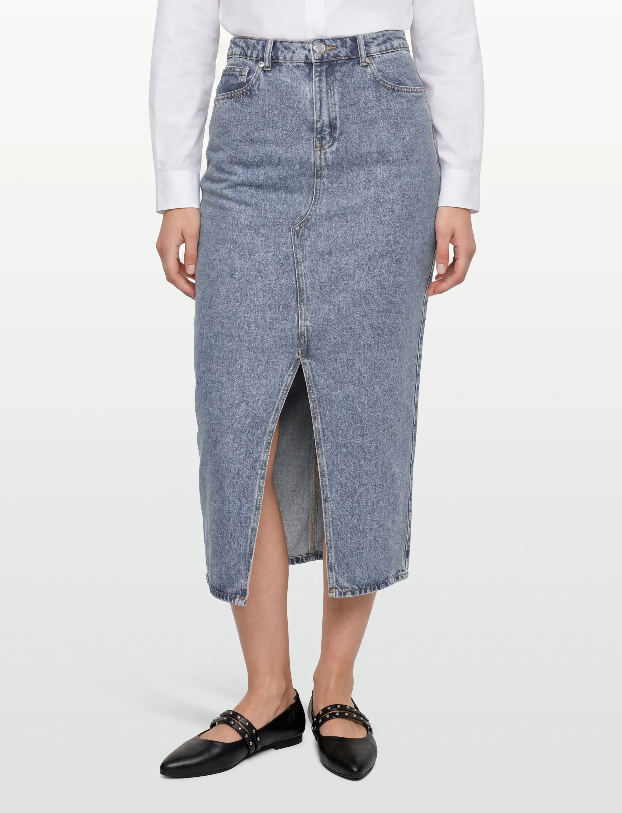 2NDDAY - 2ND Larchy - Summer Blue Denim - jeansröcke - mid blue - 3