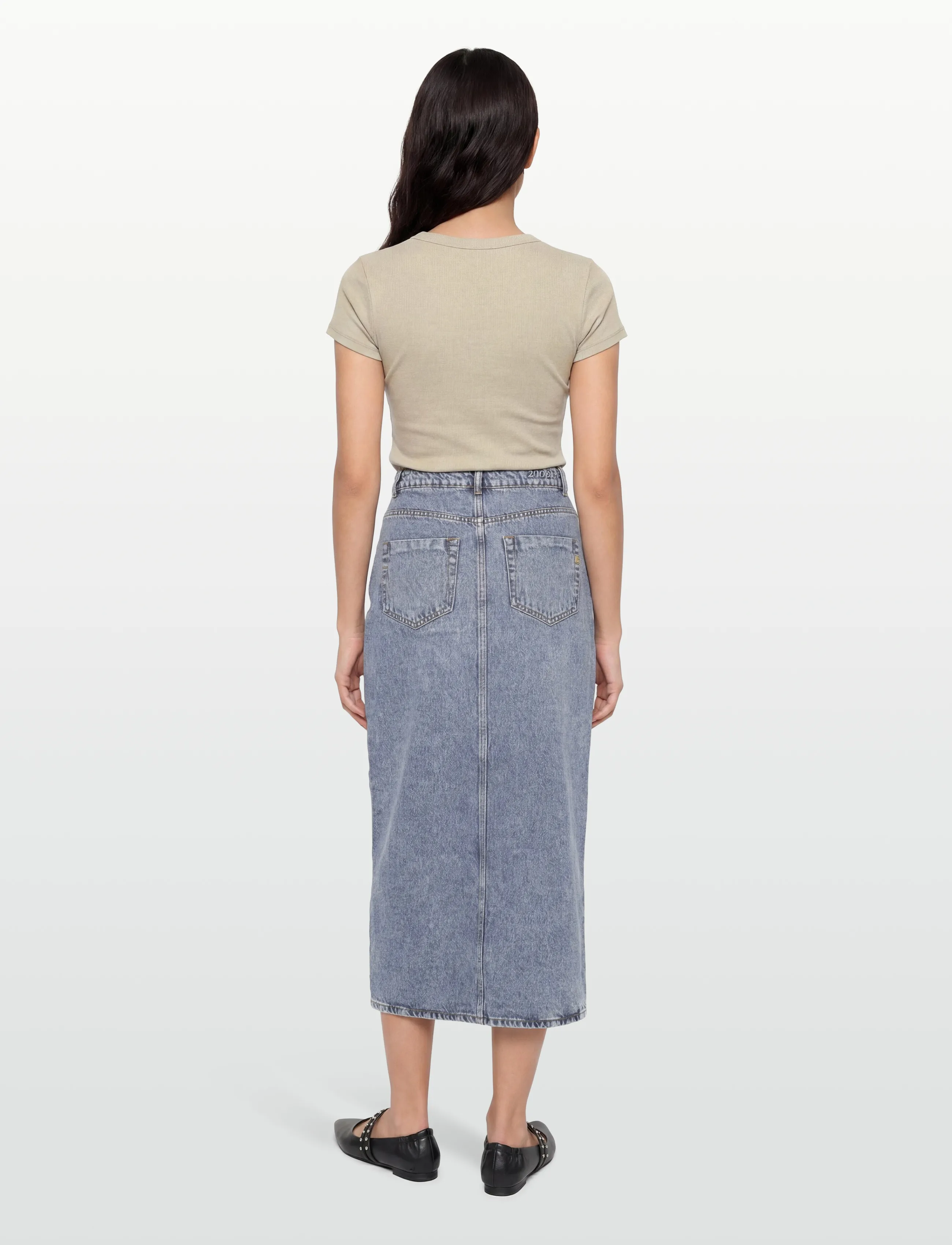 2NDDAY - 2ND Larchy - Summer Blue Denim - jeanskjolar - mid blue - 4