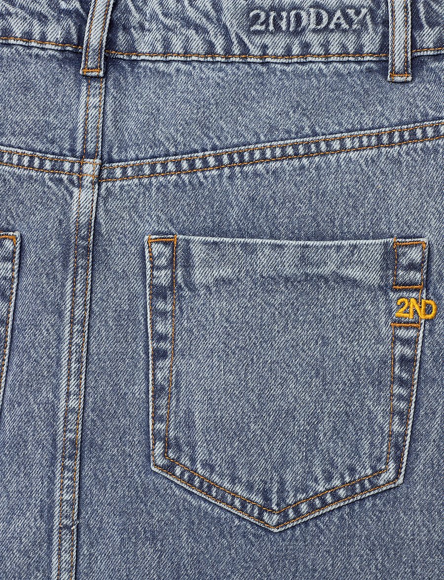 2NDDAY - 2ND Larchy - Summer Blue Denim - maxi röcke - mid blue - 4
