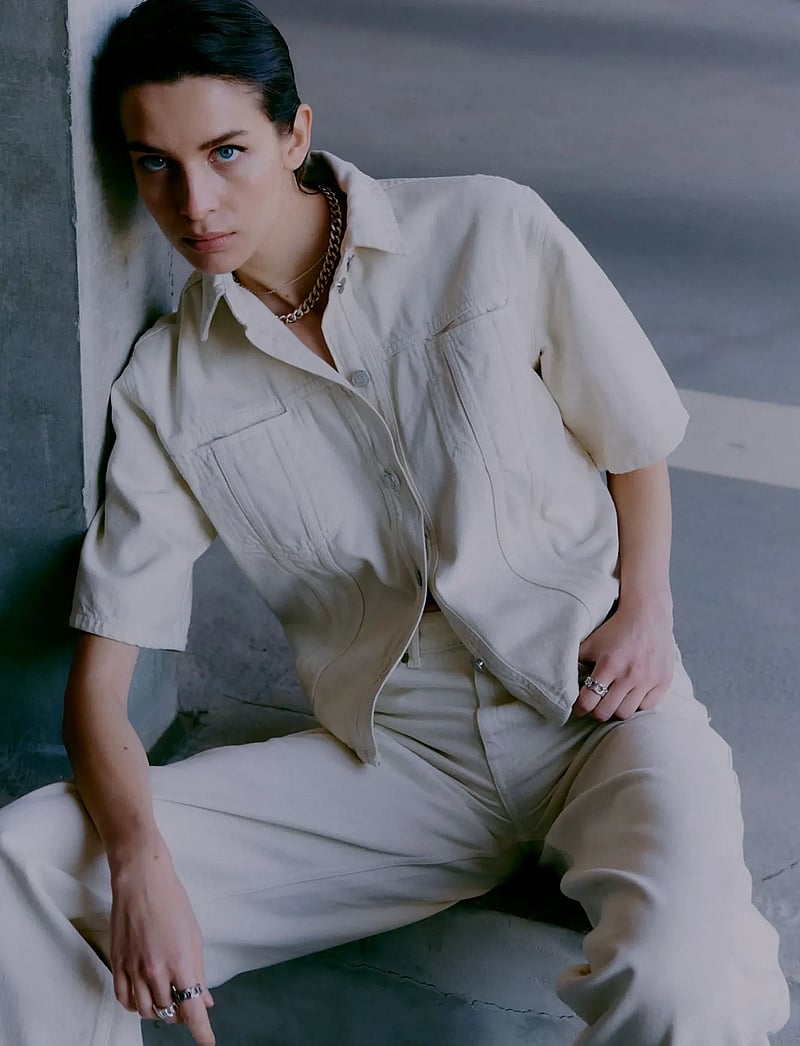 2NDDAY - 2ND Lamar - Twill Denim - alt laienevad teksad - tofu - 0