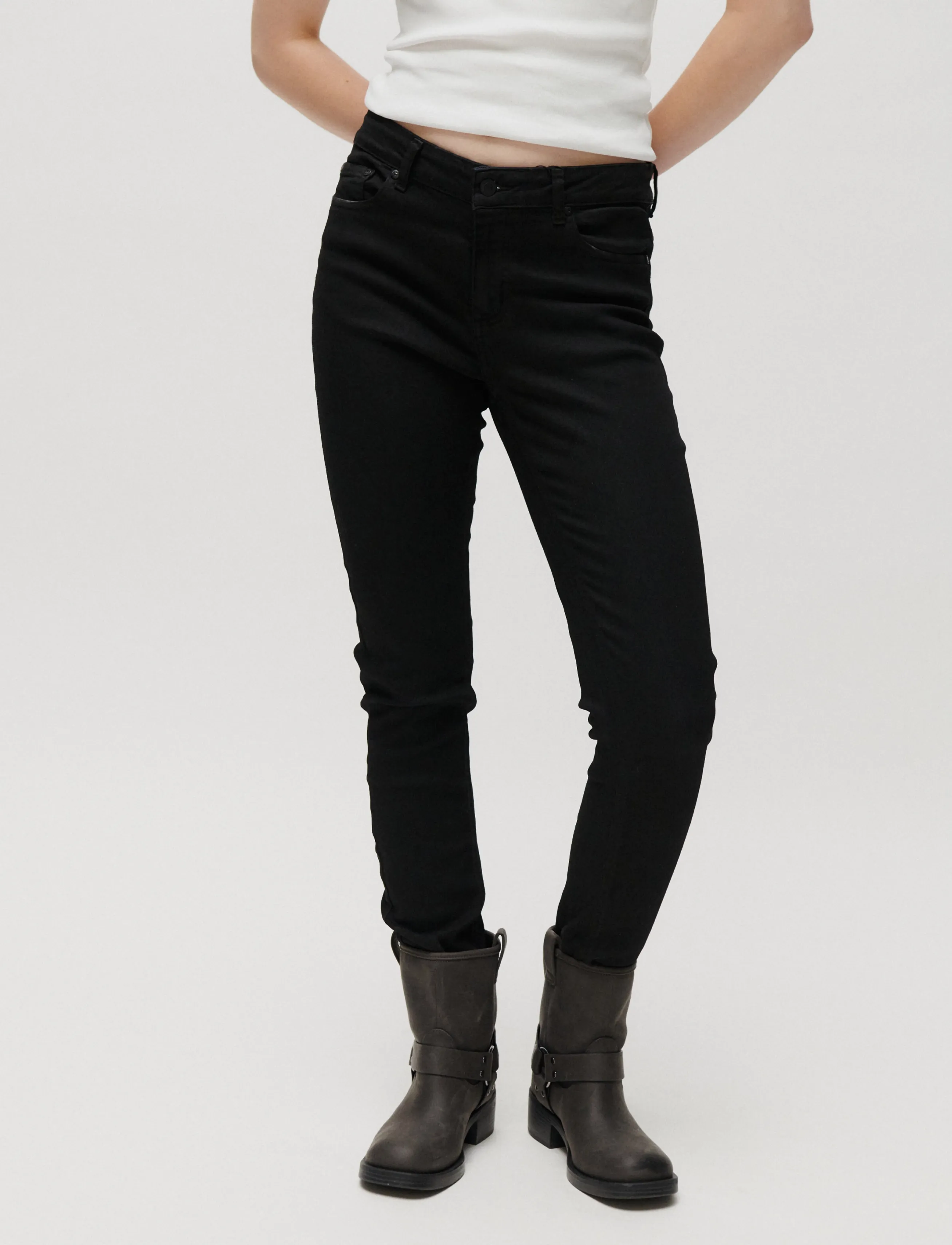 2NDDAY 2ND Samantha - Stretch Delight - 2NDDAY - UN BLACK DENIM / black