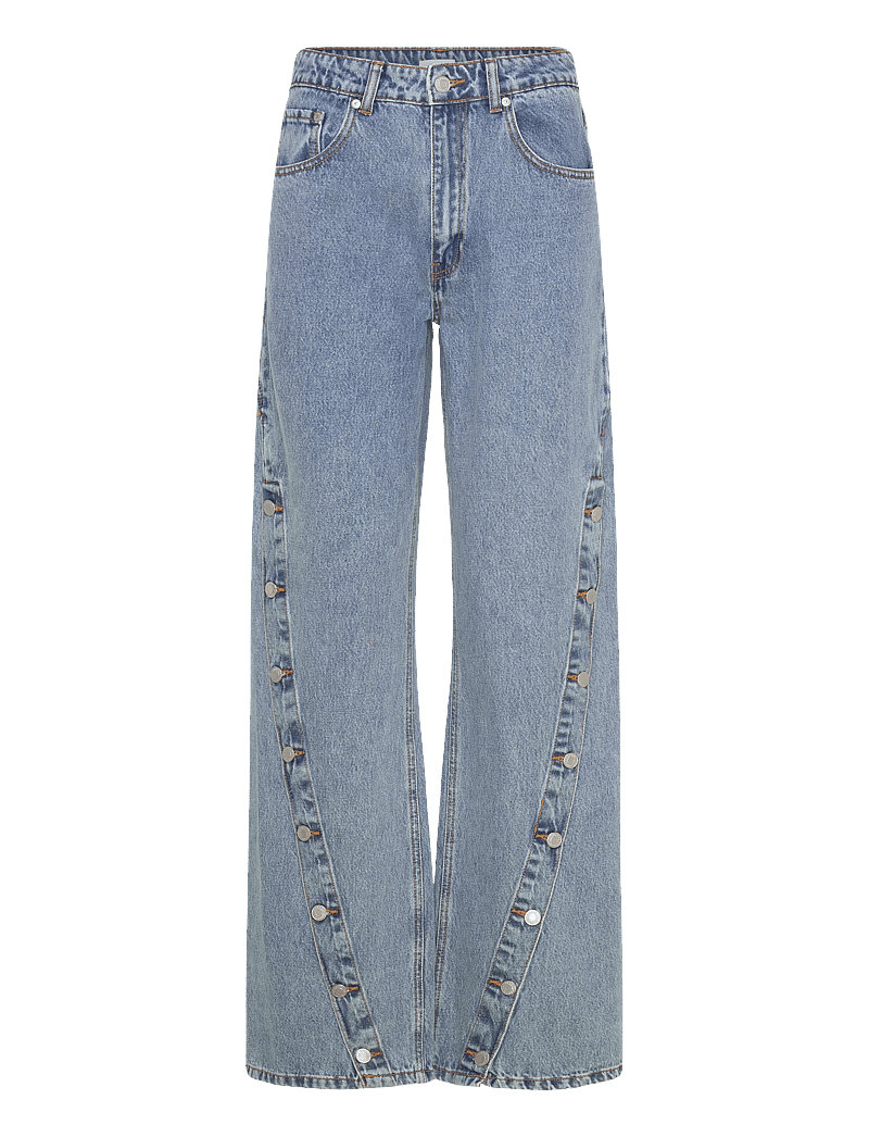 2NDDAY - 2ND Tyler - Summer Blue Denim - hosen mit weitem bein - mid blue - 1