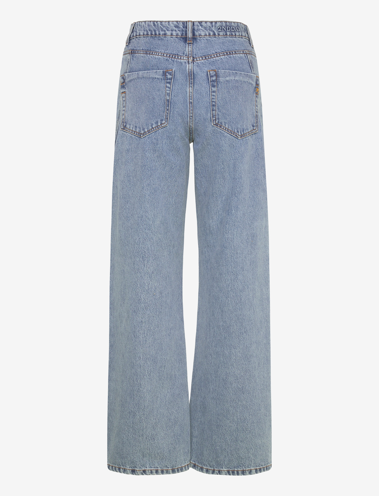 2NDDAY - 2ND Tyler - Summer Blue Denim - hosen mit weitem bein - mid blue - 2