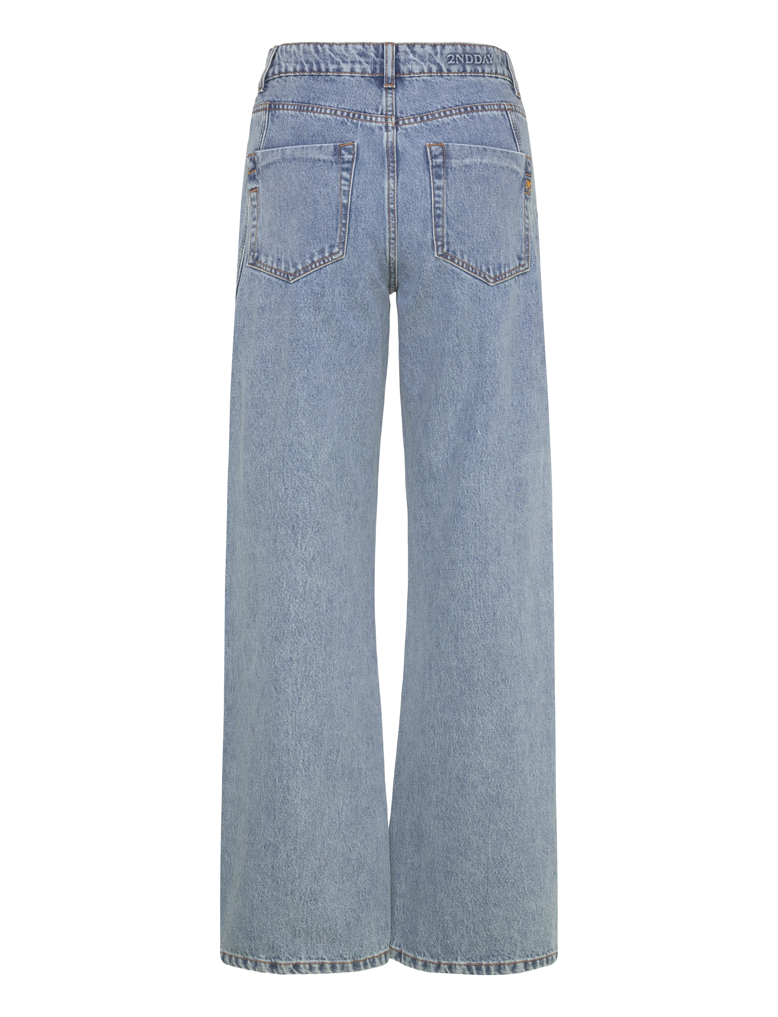 2NDDAY - 2ND Tyler - Summer Blue Denim - laia säärega teksad - mid blue - 2