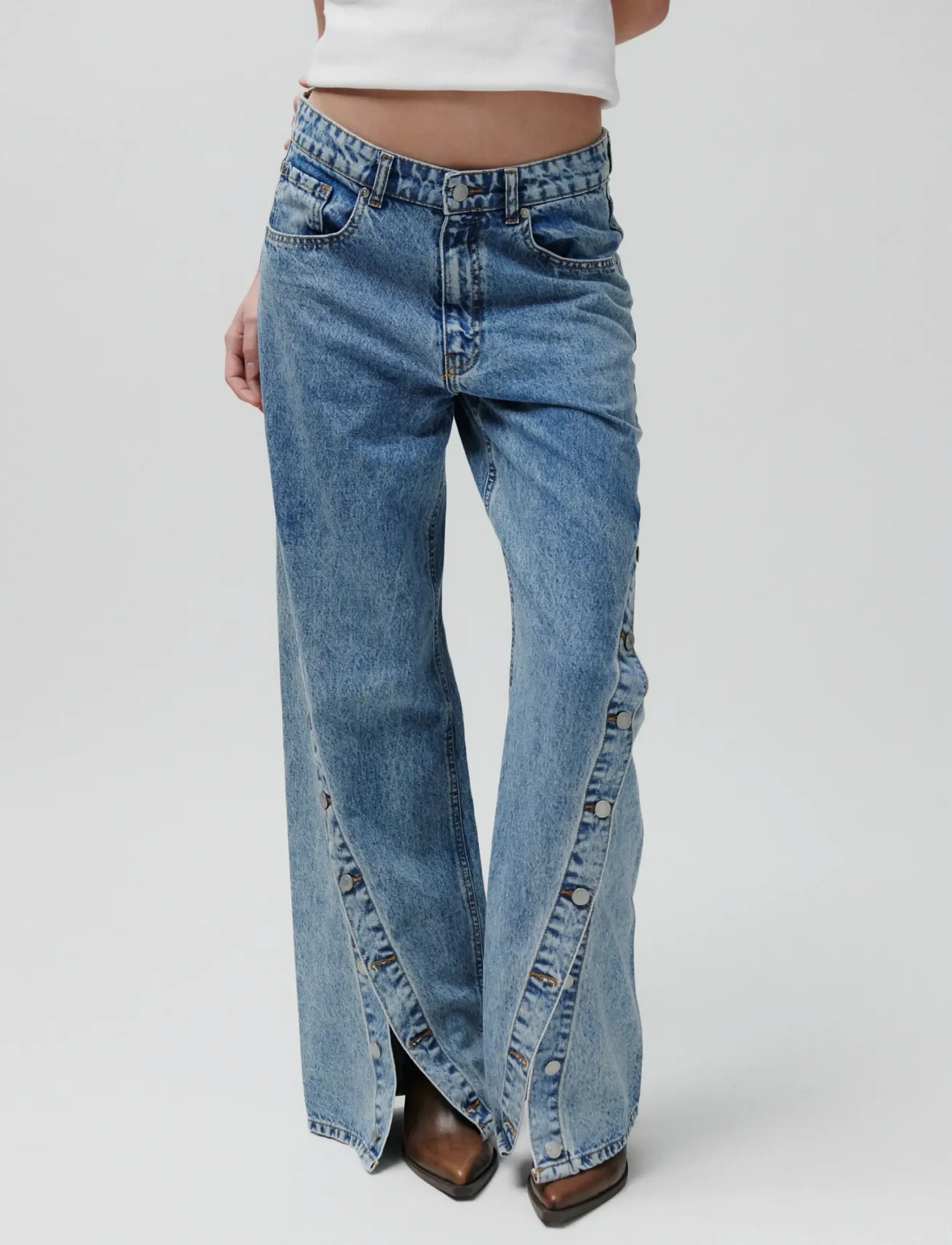 2NDDAY - 2ND Tyler - Summer Blue Denim - laia säärega teksad - mid blue - 5