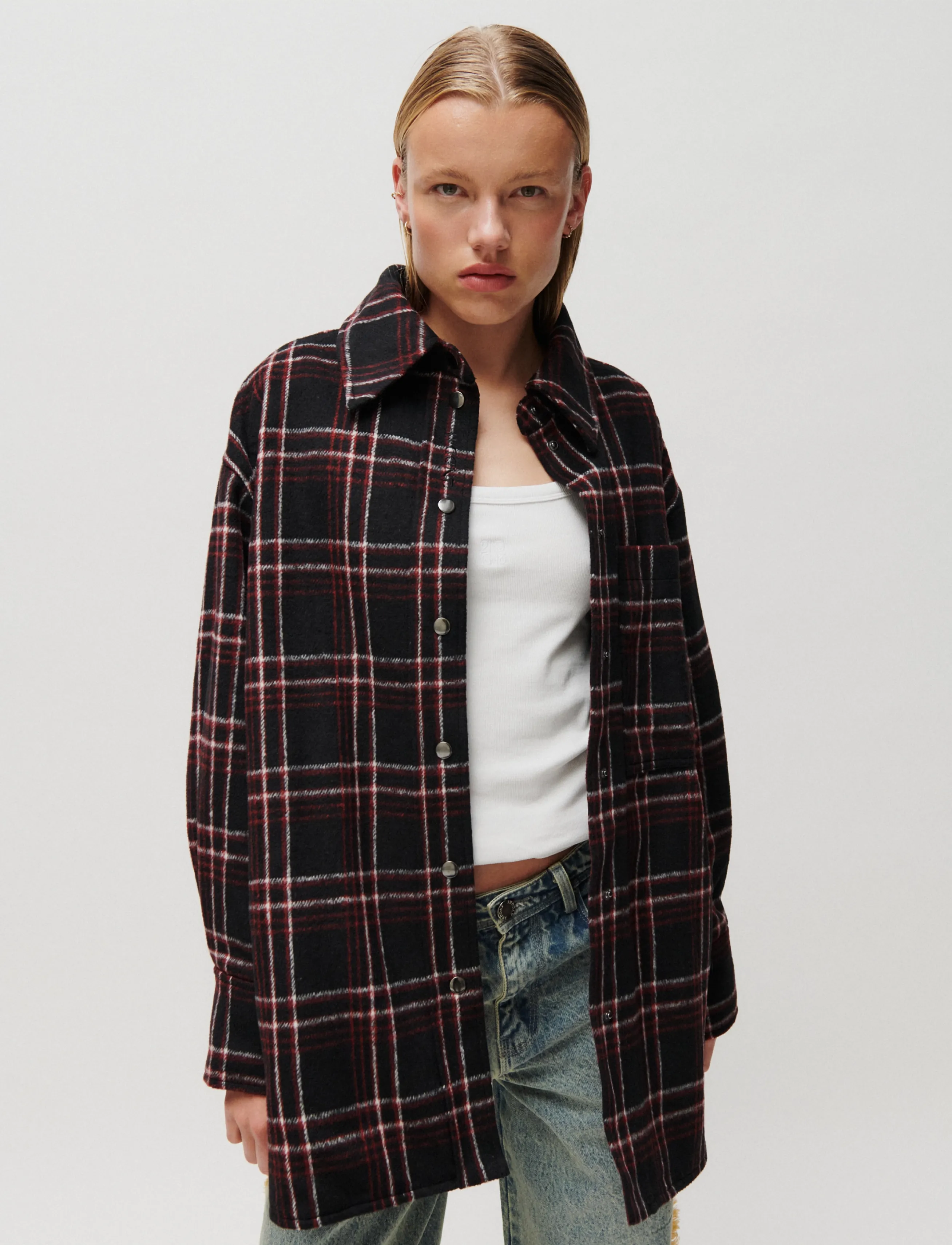 2NDDAY 2ND Seth - Funky Flannel - Jacken - BLACK / black