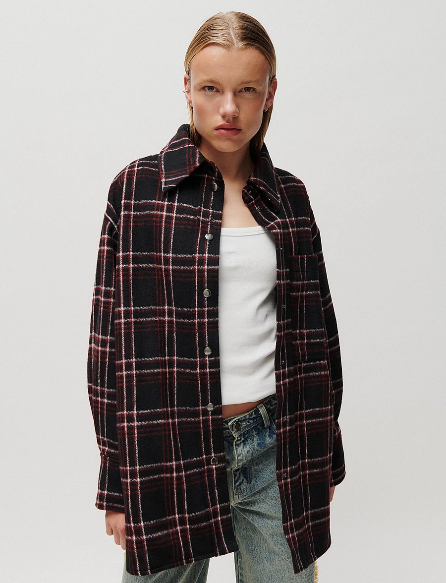 2NDDAY - 2ND Seth - Funky Flannel - steppjacken - black - 0