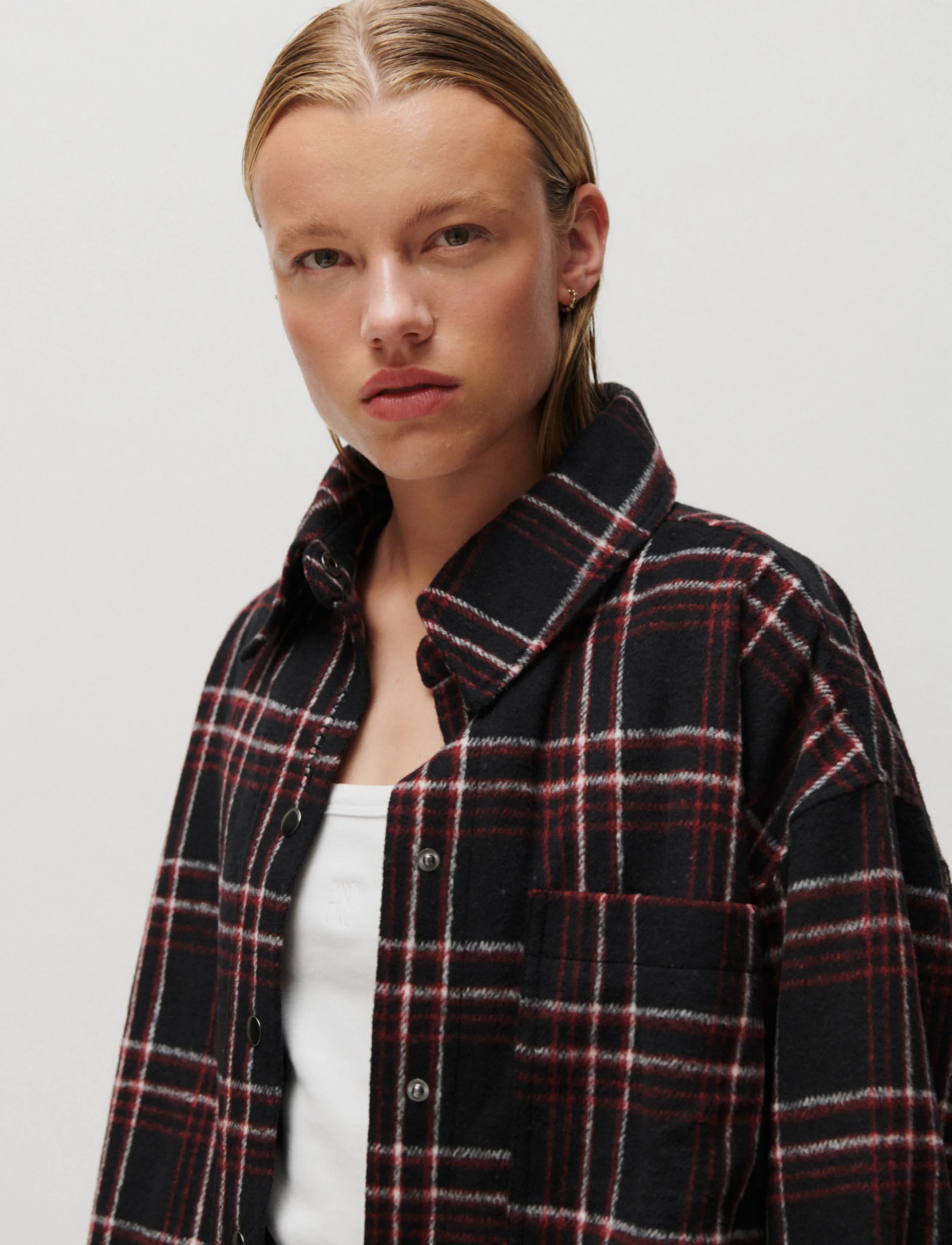 2NDDAY - 2ND Seth - Funky Flannel - steppjacken - black - 3