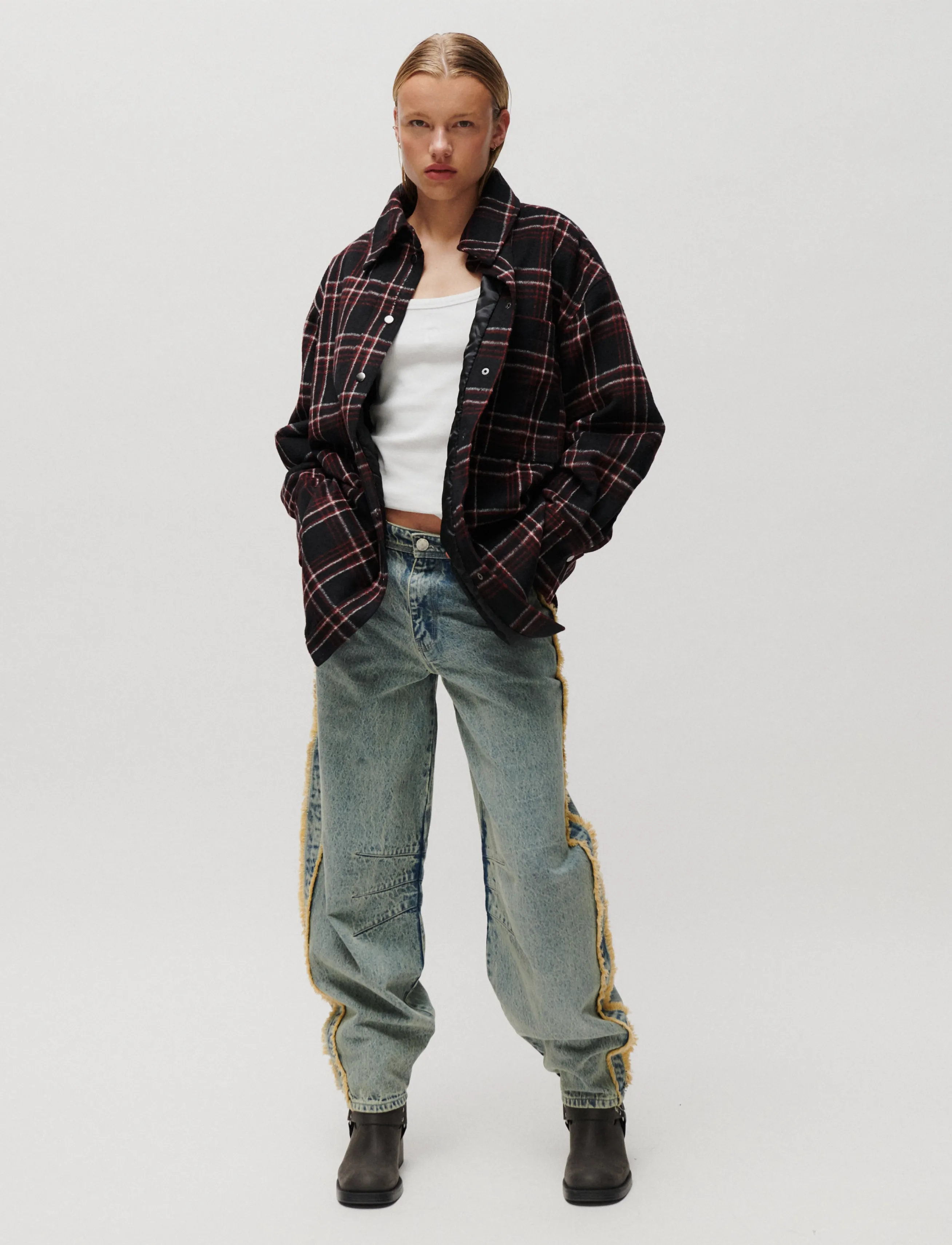 2NDDAY - 2ND Seth - Funky Flannel - steppjacken - black - 5