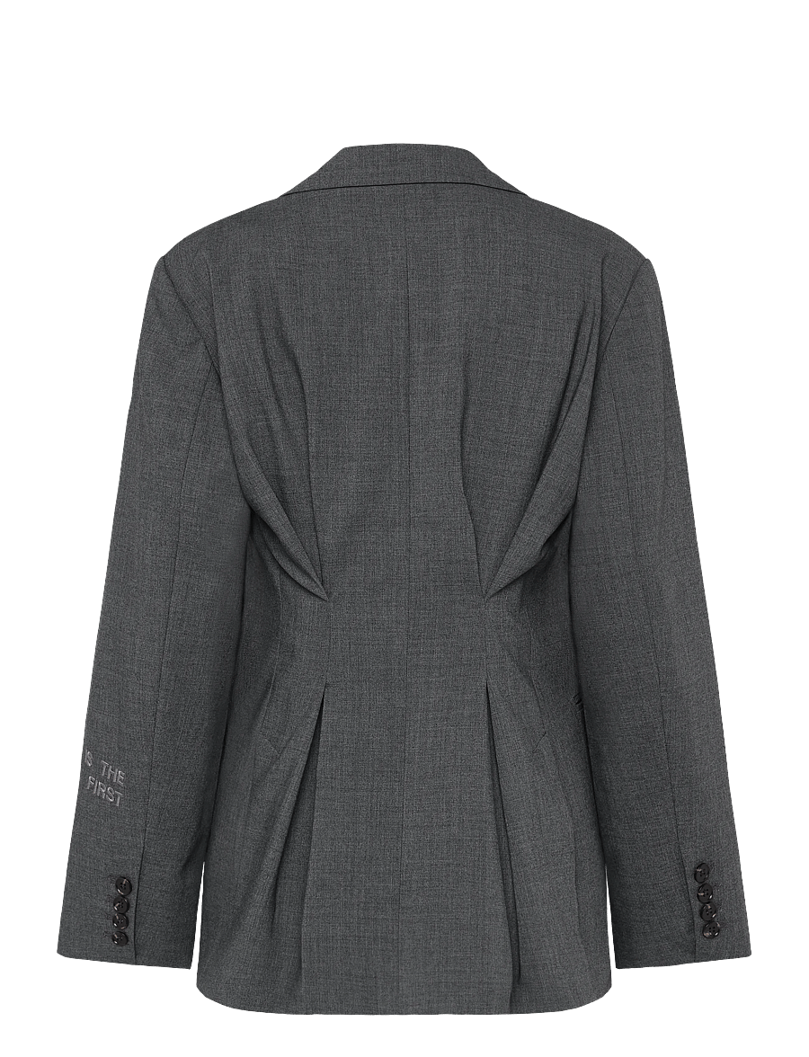 2NDDAY - 2ND Hanzan - Melange Suiting - enkeltradede blazere - light grey melange - 2