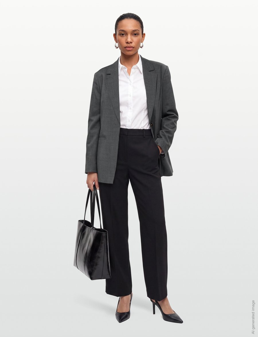 2NDDAY - 2ND Hanzan - Melange Suiting - enkeltradede blazere - light grey melange - 0