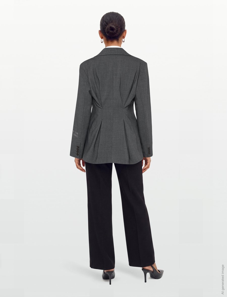 2NDDAY - 2ND Hanzan - Melange Suiting - enkeltradede blazere - light grey melange - 4