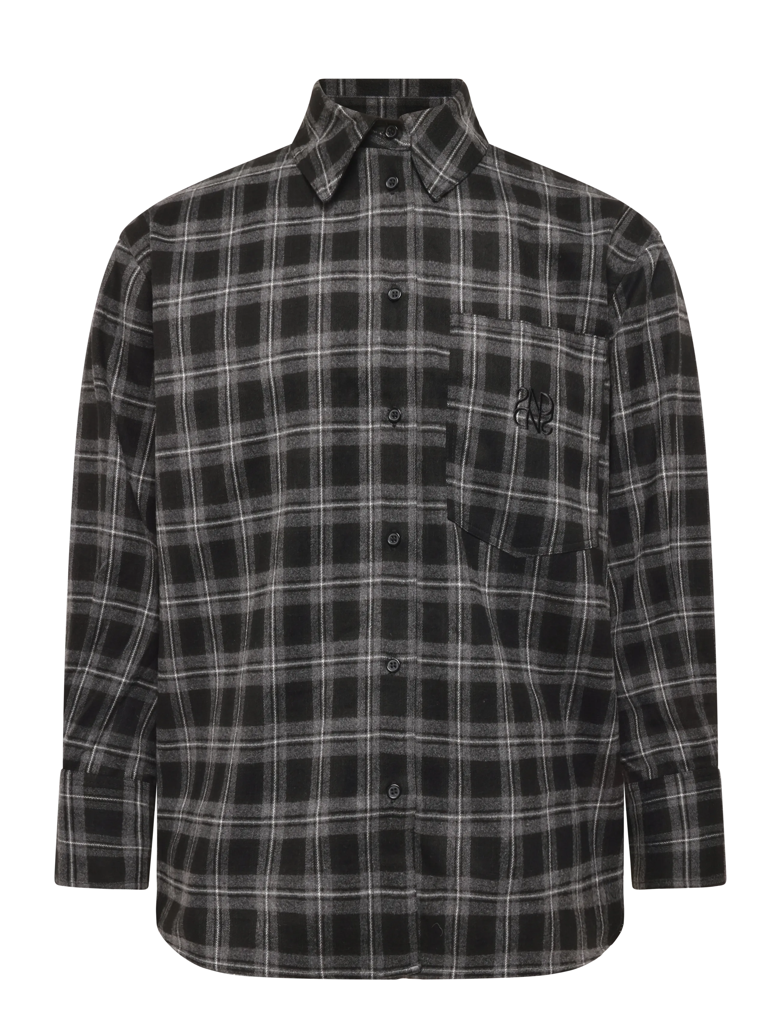 2NDDAY 2ND Manny - Fall Flannel - Kleidung - MEDIUM GREY MELANGE / grey