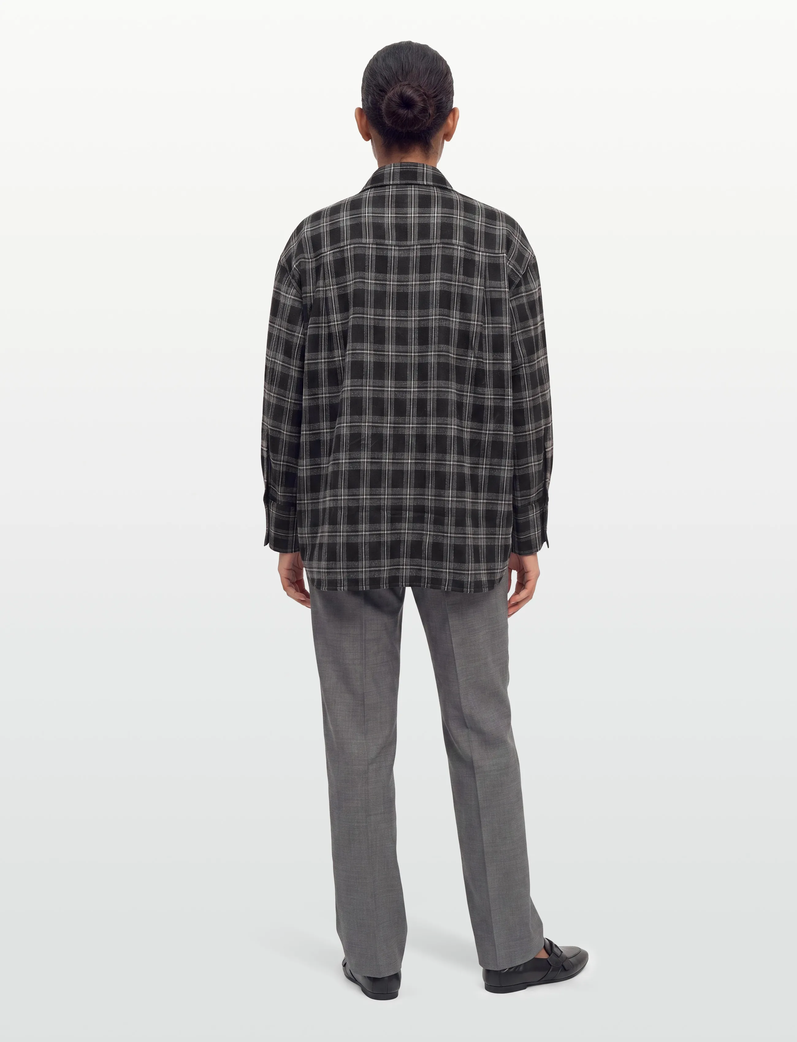 2NDDAY - 2ND Manny - Fall Flannel - long-sleeved shirts - medium grey melange - 4