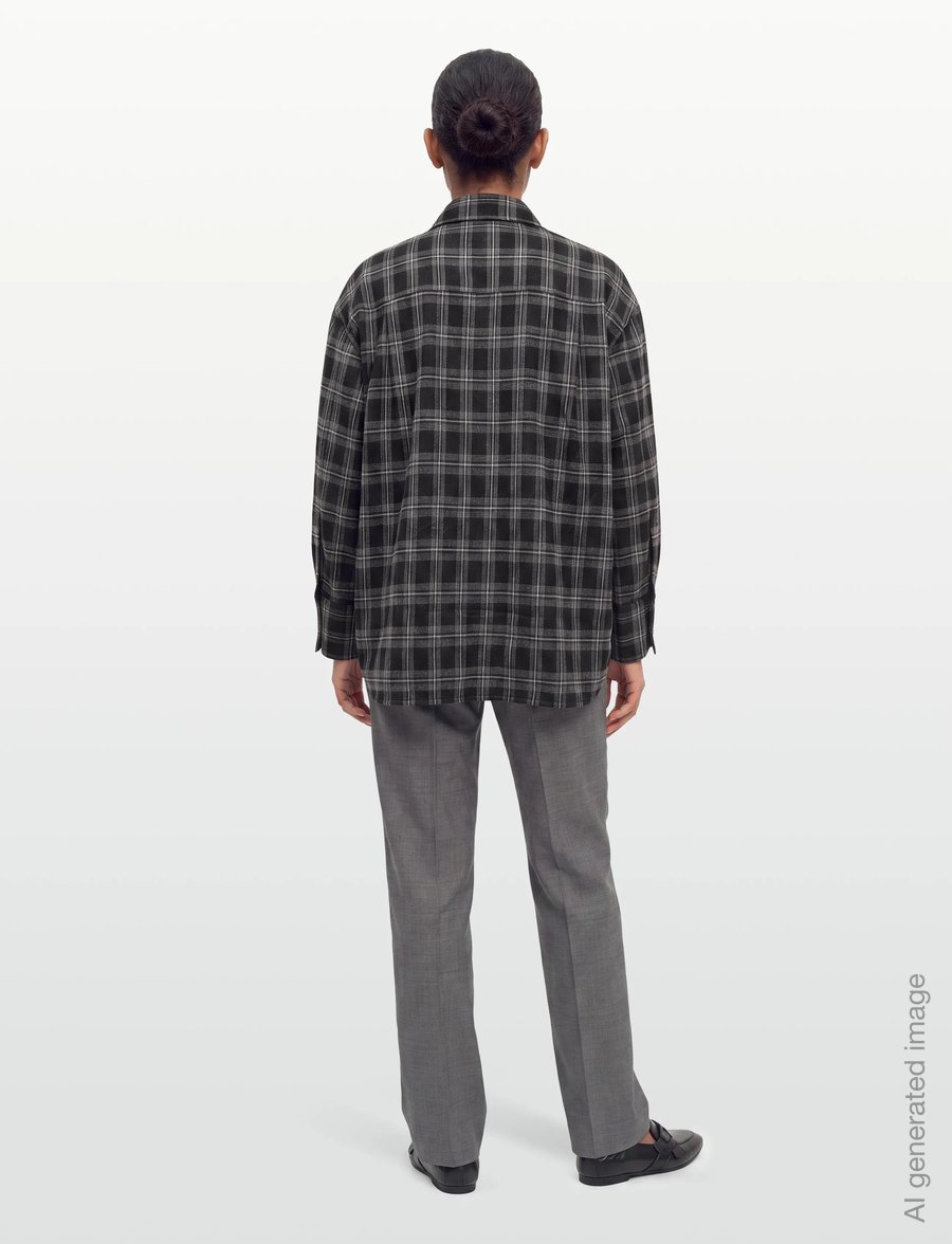 2NDDAY - 2ND Manny - Fall Flannel - langärmlige hemden - medium grey melange - 4