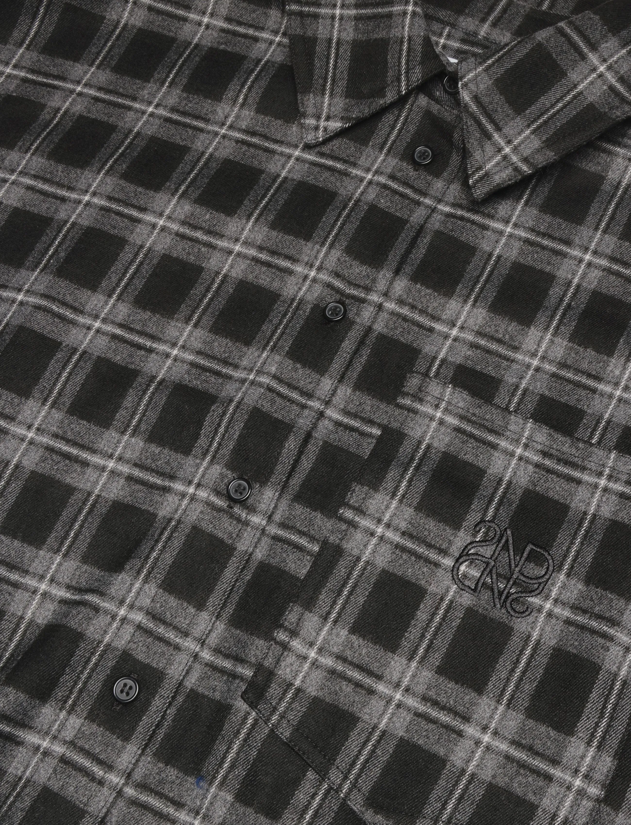 2NDDAY - 2ND Manny - Fall Flannel - langärmlige hemden - medium grey melange - 2