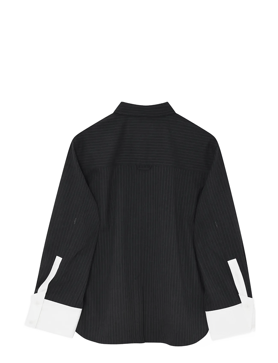 2NDDAY - 2ND Ishii - Yarn Dye Suiting - langærmede skjorter - phantom - 1