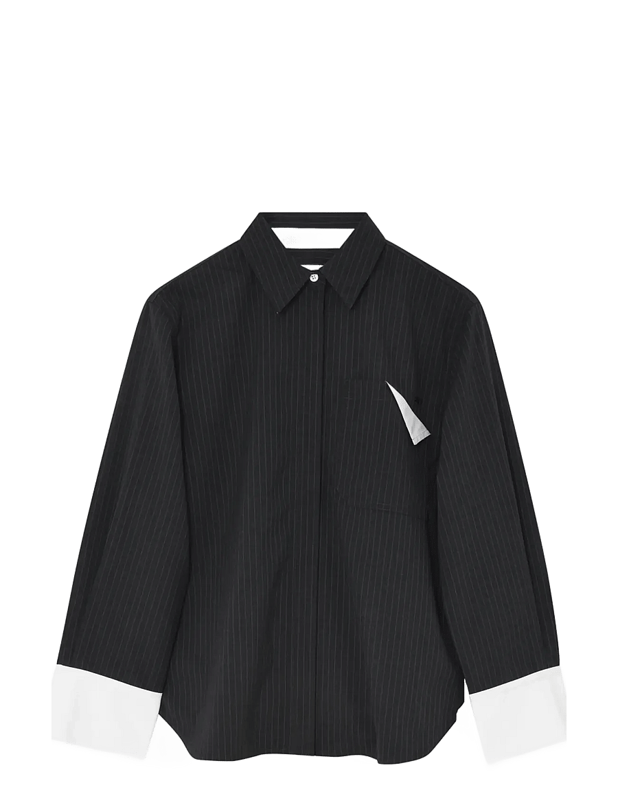 2NDDAY - 2ND Ishii - Yarn Dye Suiting - langærmede skjorter - phantom - 2